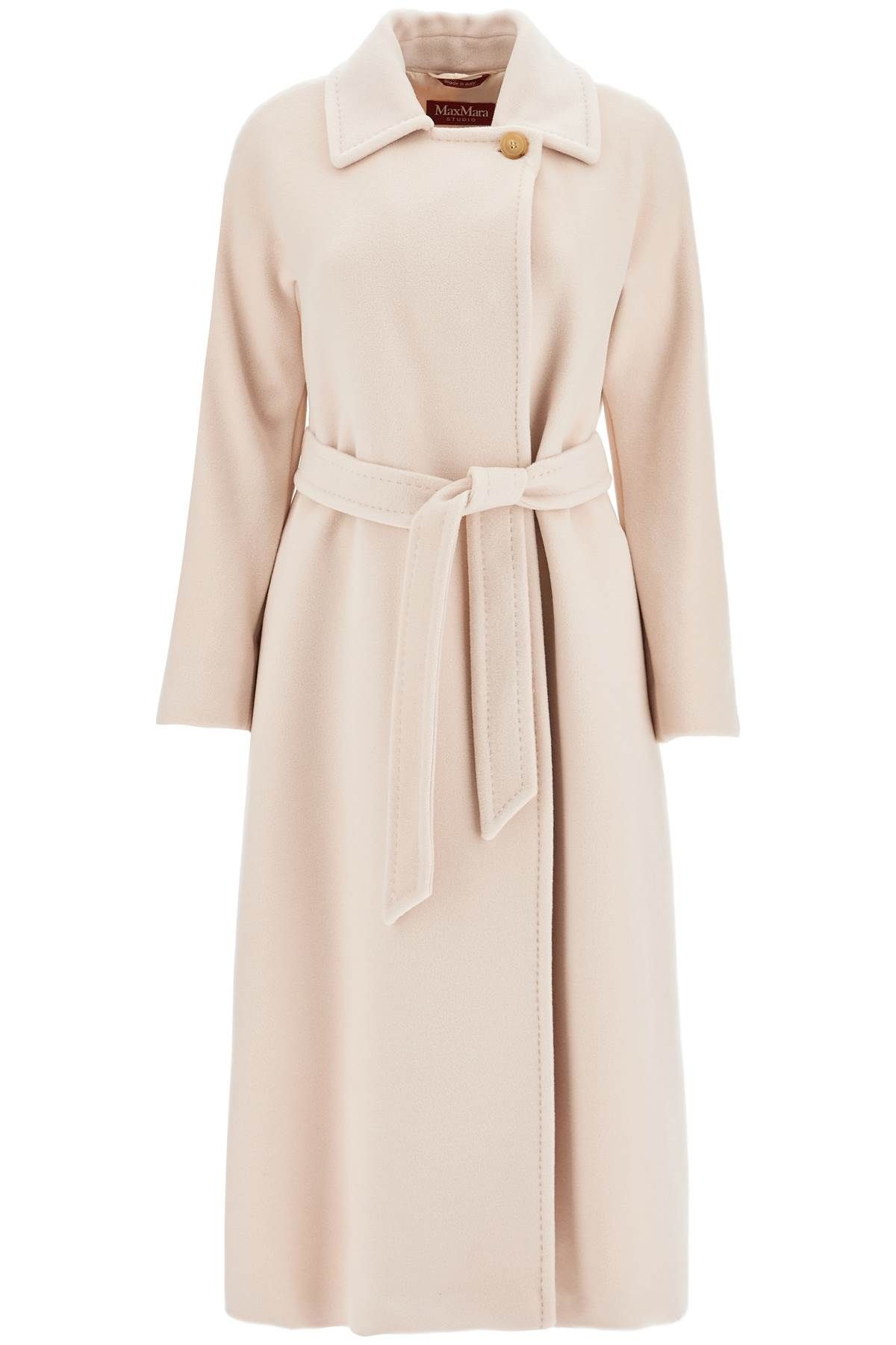 Max Mara 'baby' Double-breasted Coat In Neutral