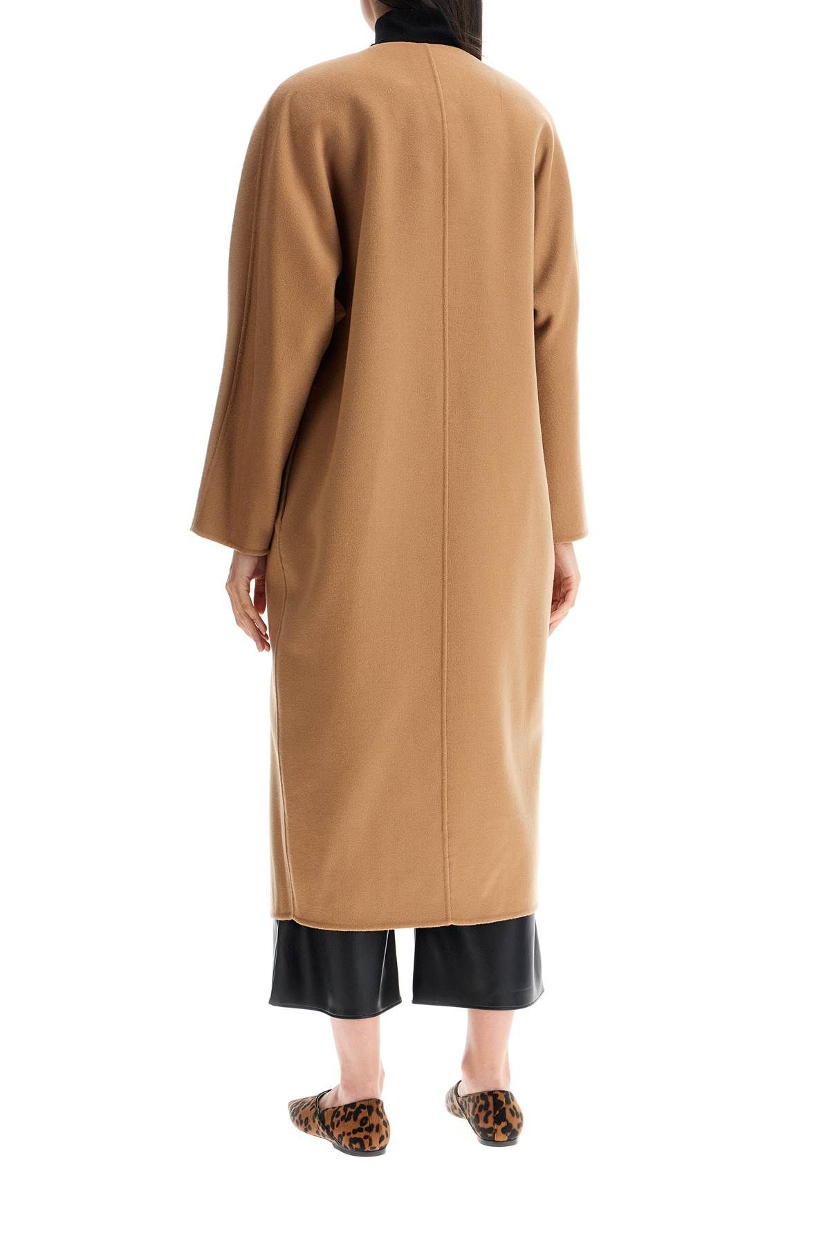 Shop Max Mara -breasted Wool Coat In Beige