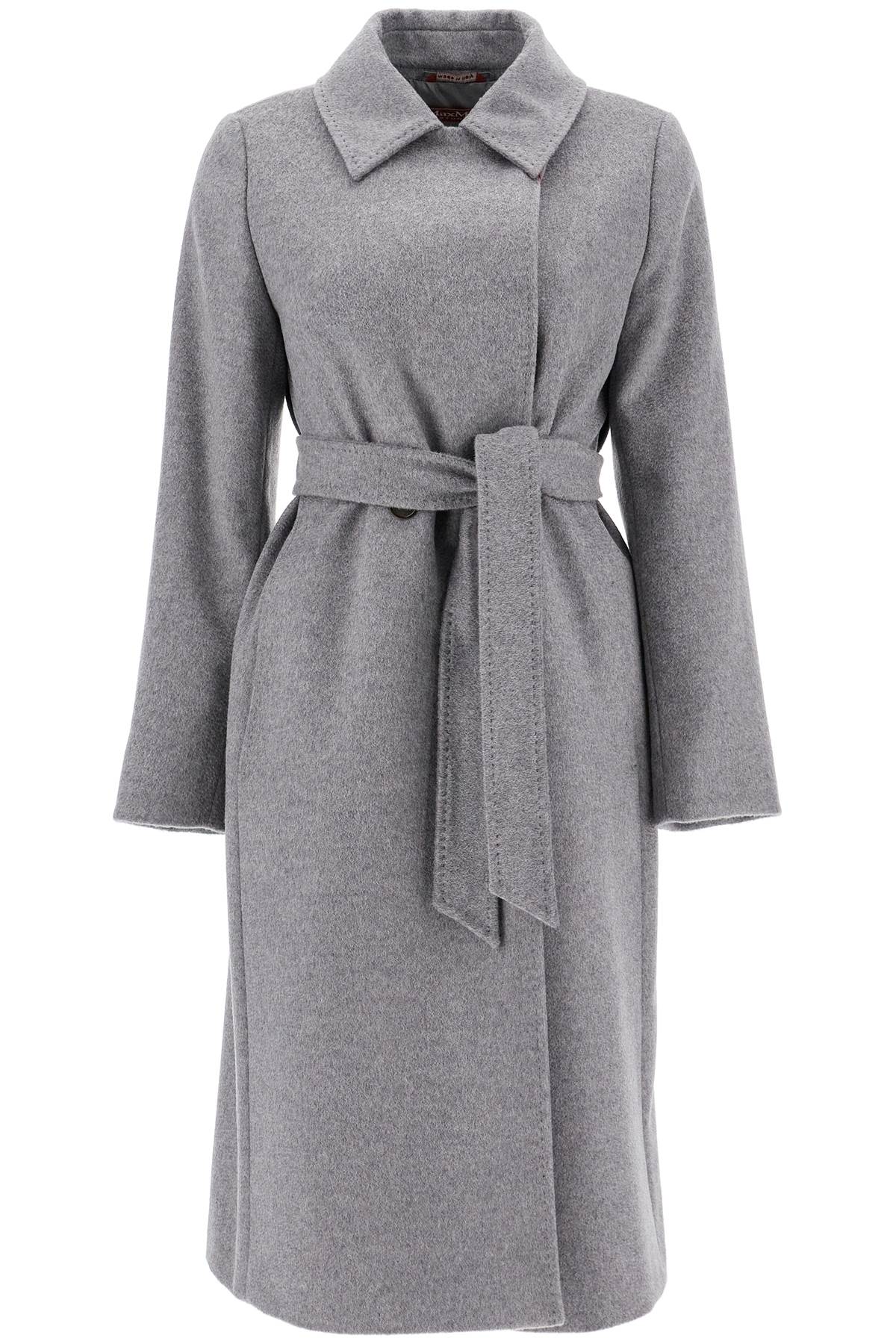 Shop Max Mara 'bcollag' Double-breasted In Grey