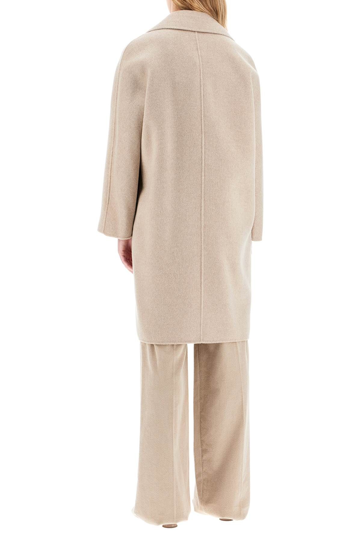 Shop Max Mara Double-breasted Wool And Cashmere Coat In Neutro