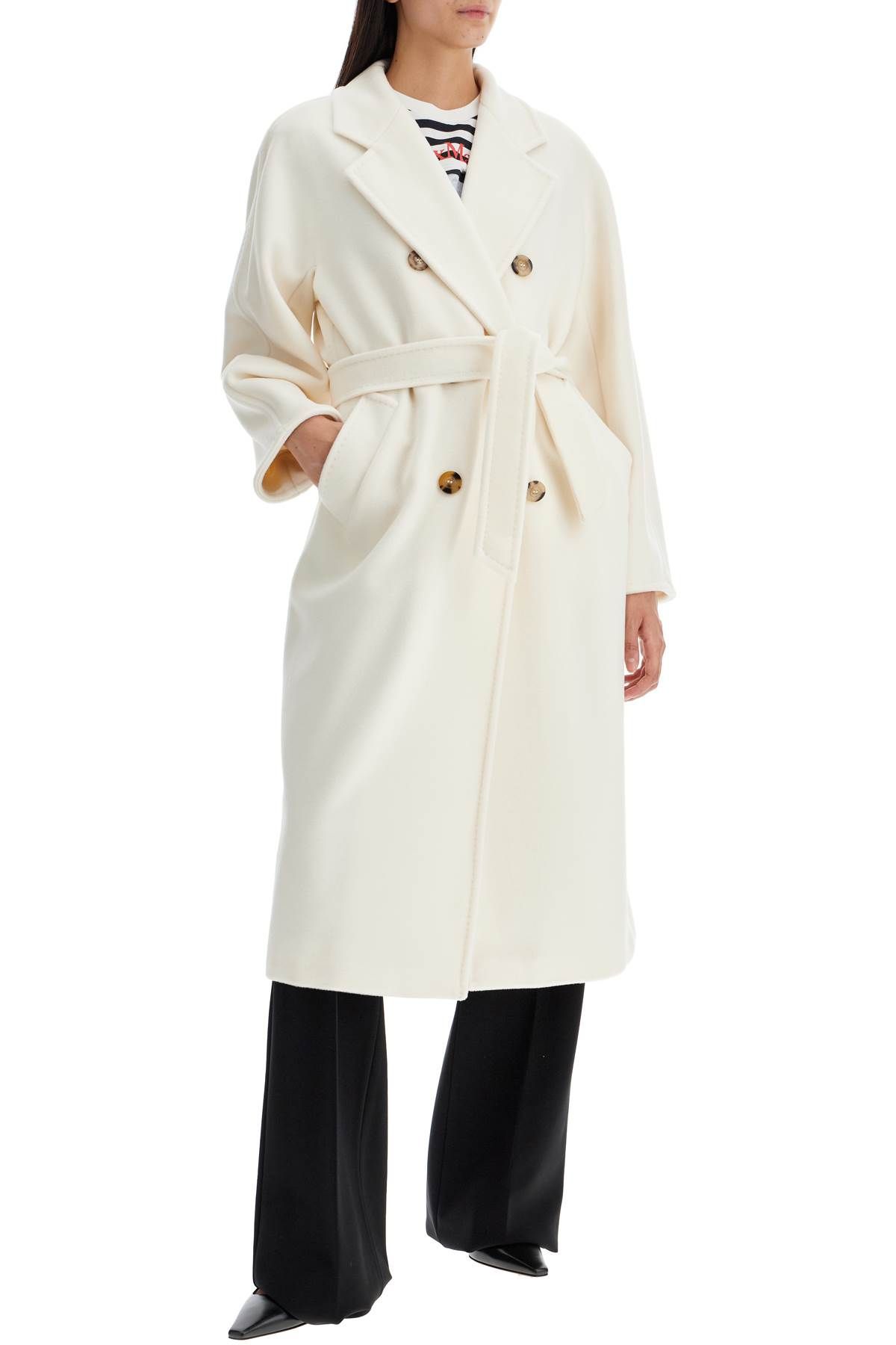 Shop Max Mara Madame 101801 Icon Coat In White