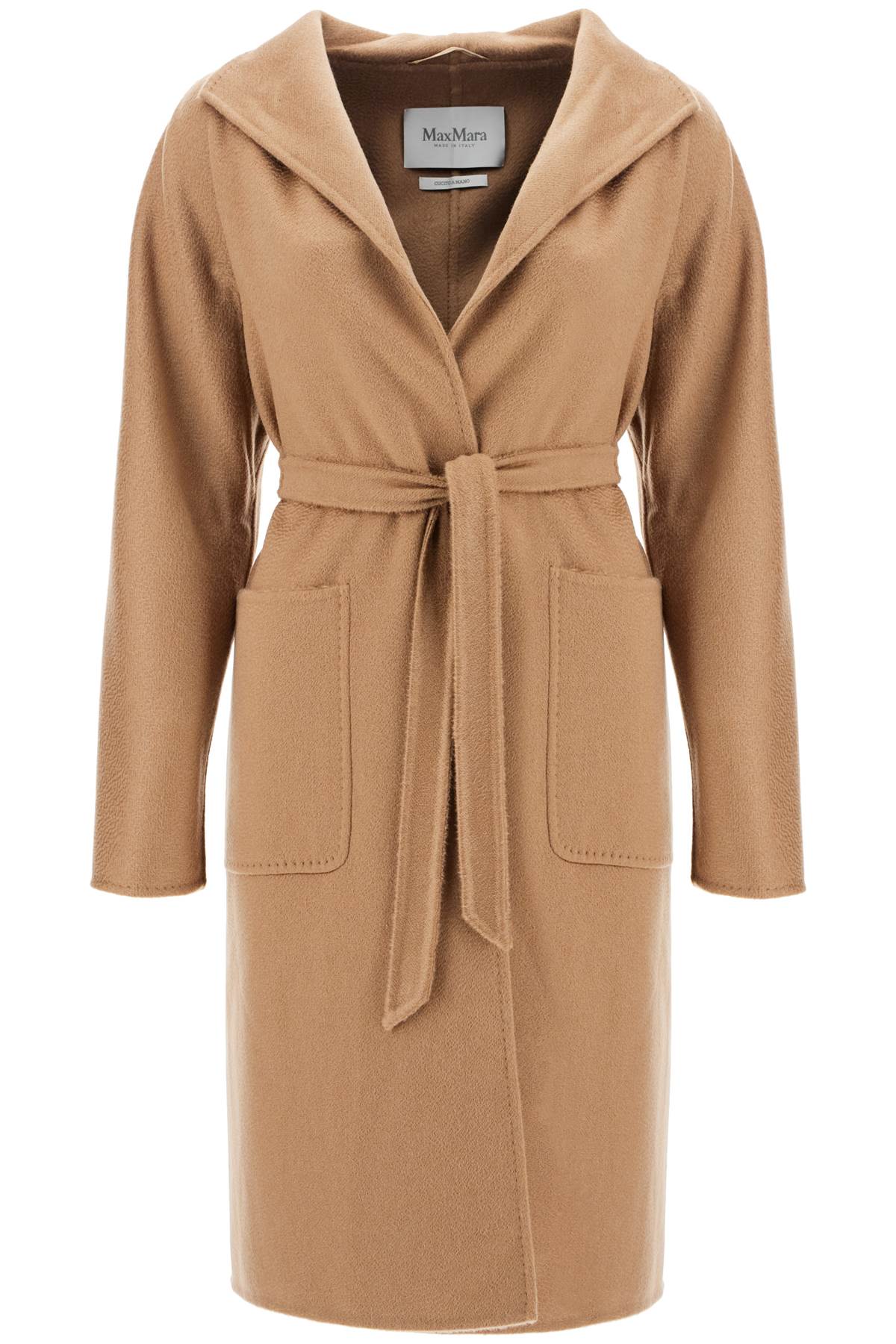 Shop Max Mara Cashmere 'lilia' Robe Coat In Beige