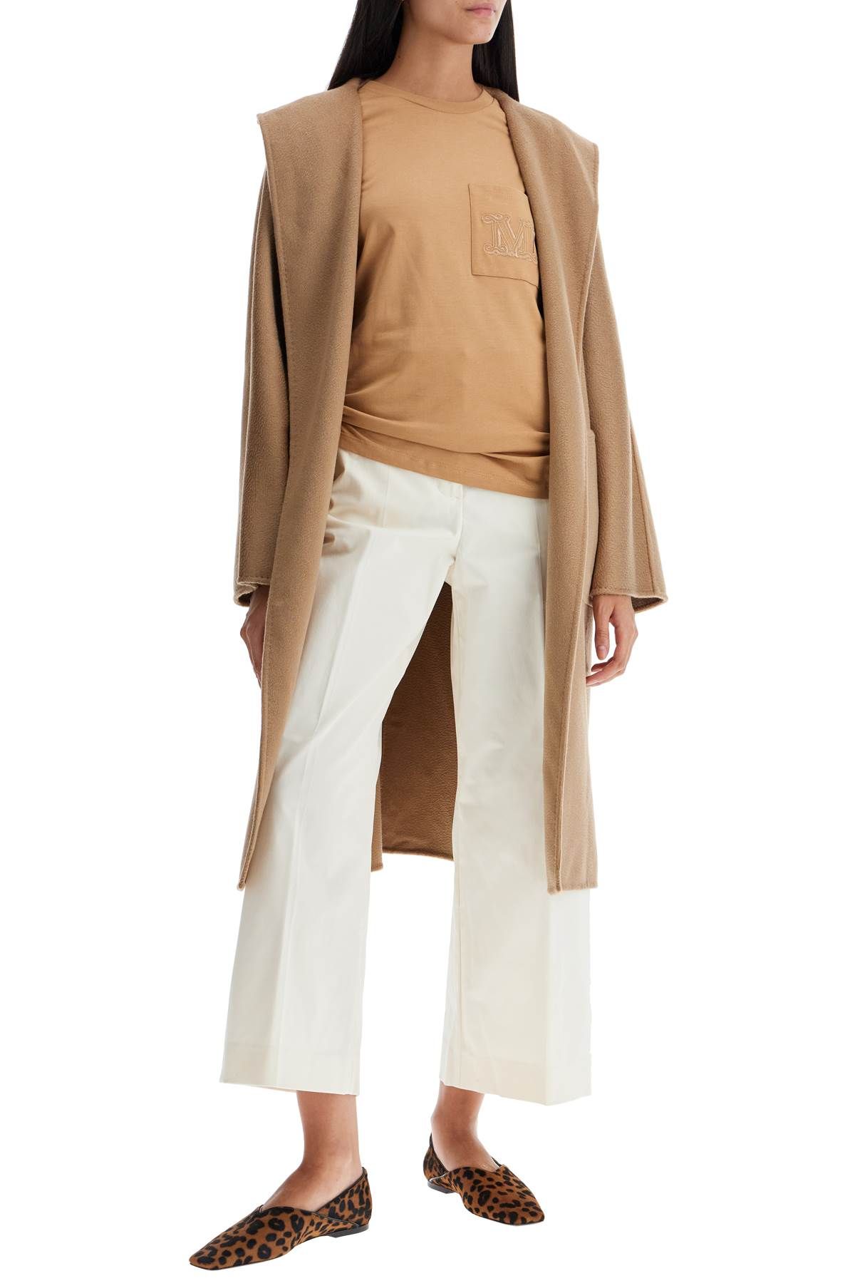 Shop Max Mara Cashmere 'lilia' Robe Coat In Beige