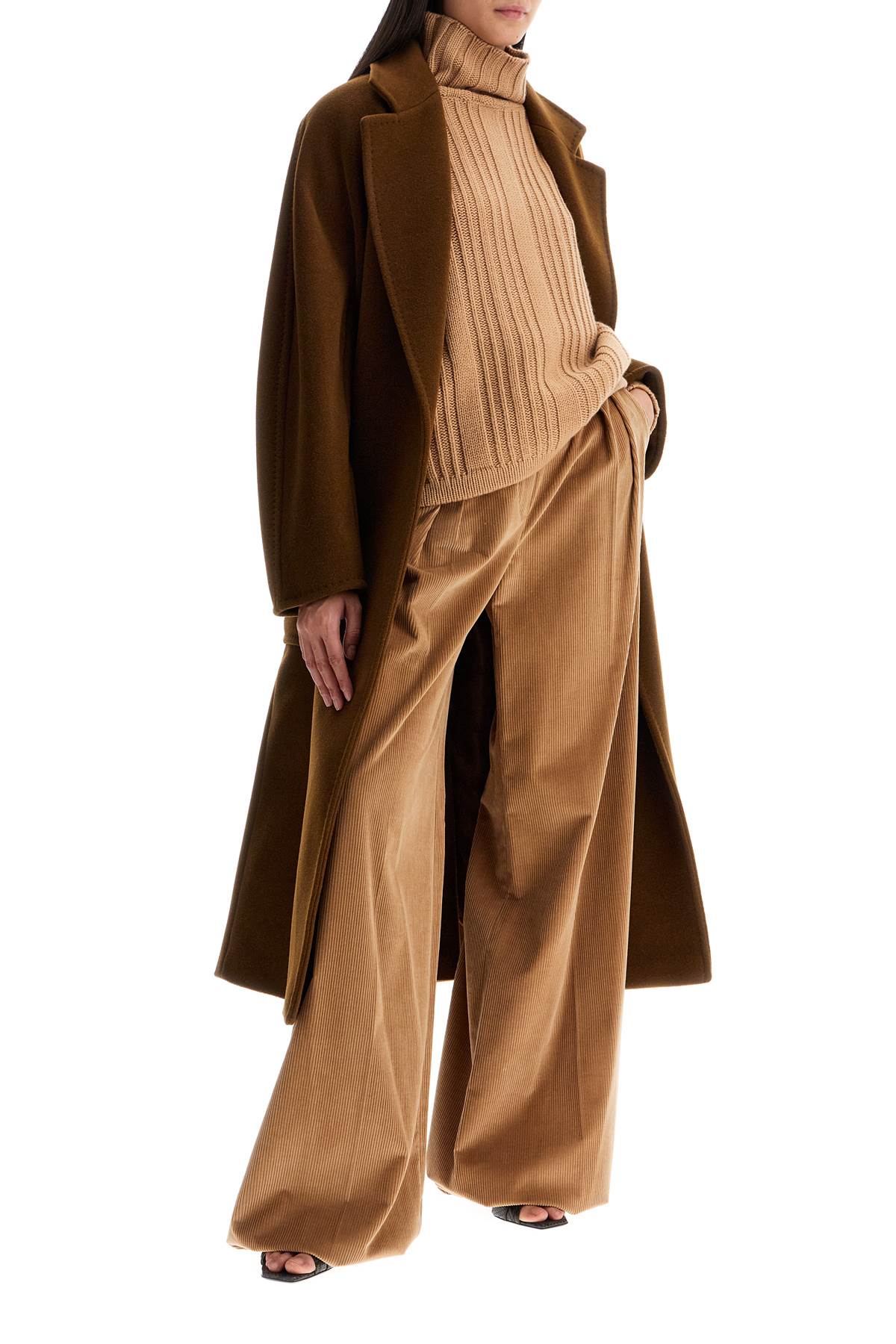 Shop Max Mara 'current' Wrap Coat In Brown