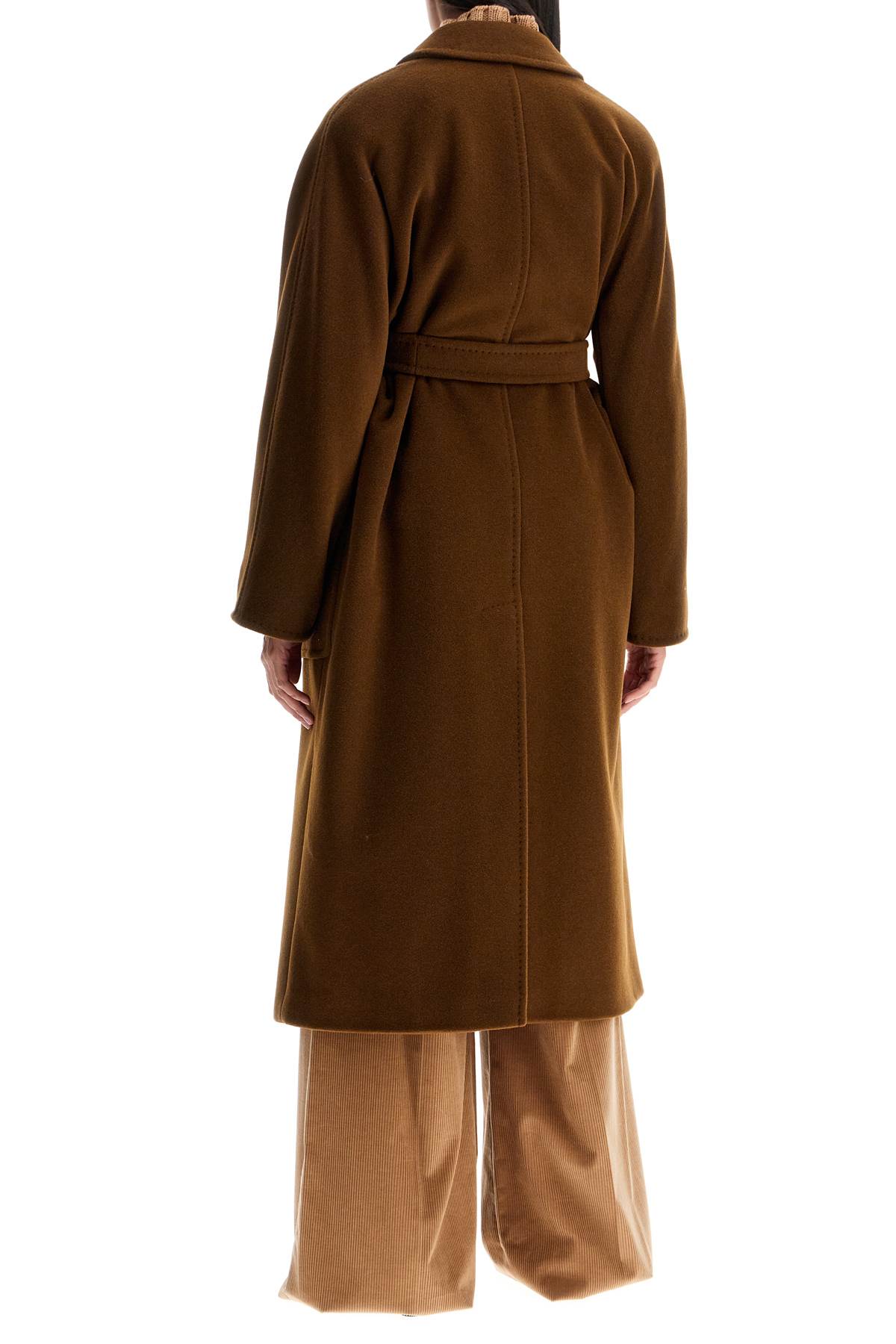 Shop Max Mara 'current' Wrap Coat In Brown