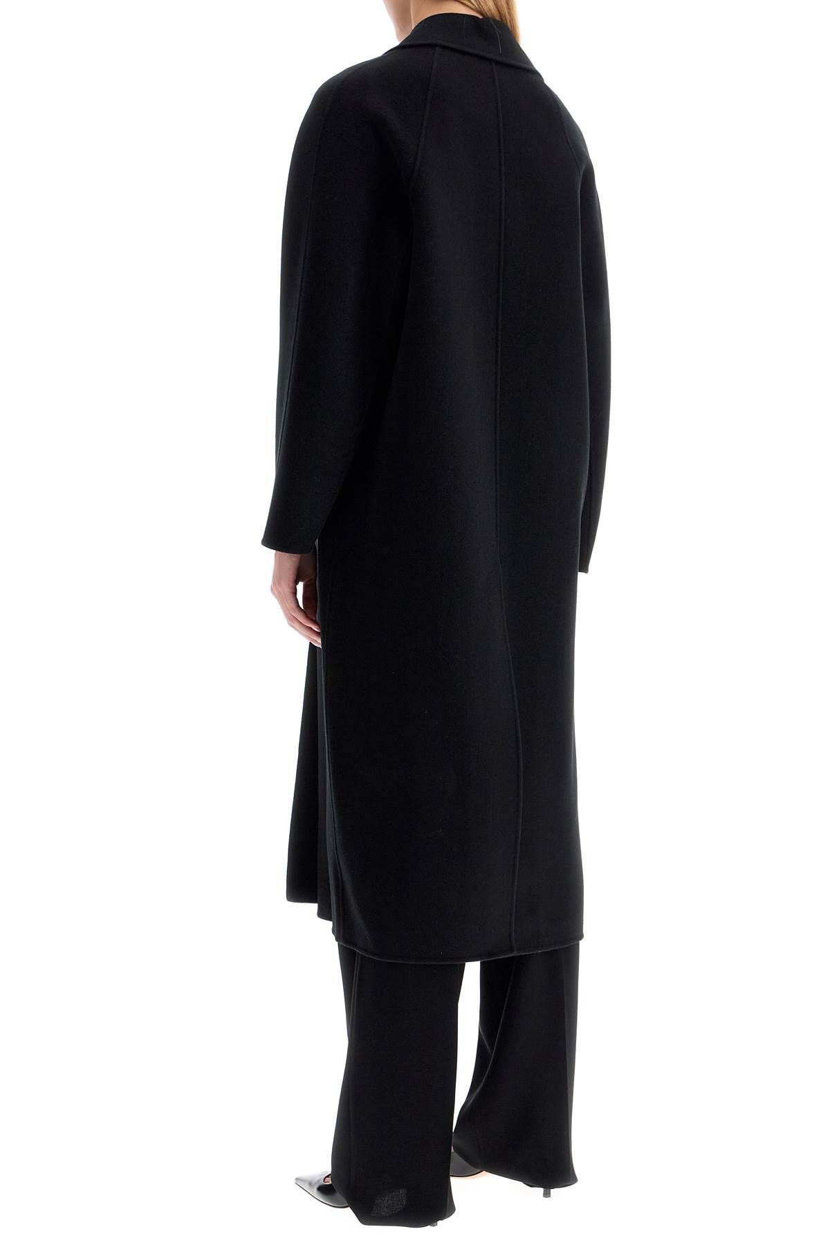 Shop 's Max Mara Double-breasted Wool Coat In Black