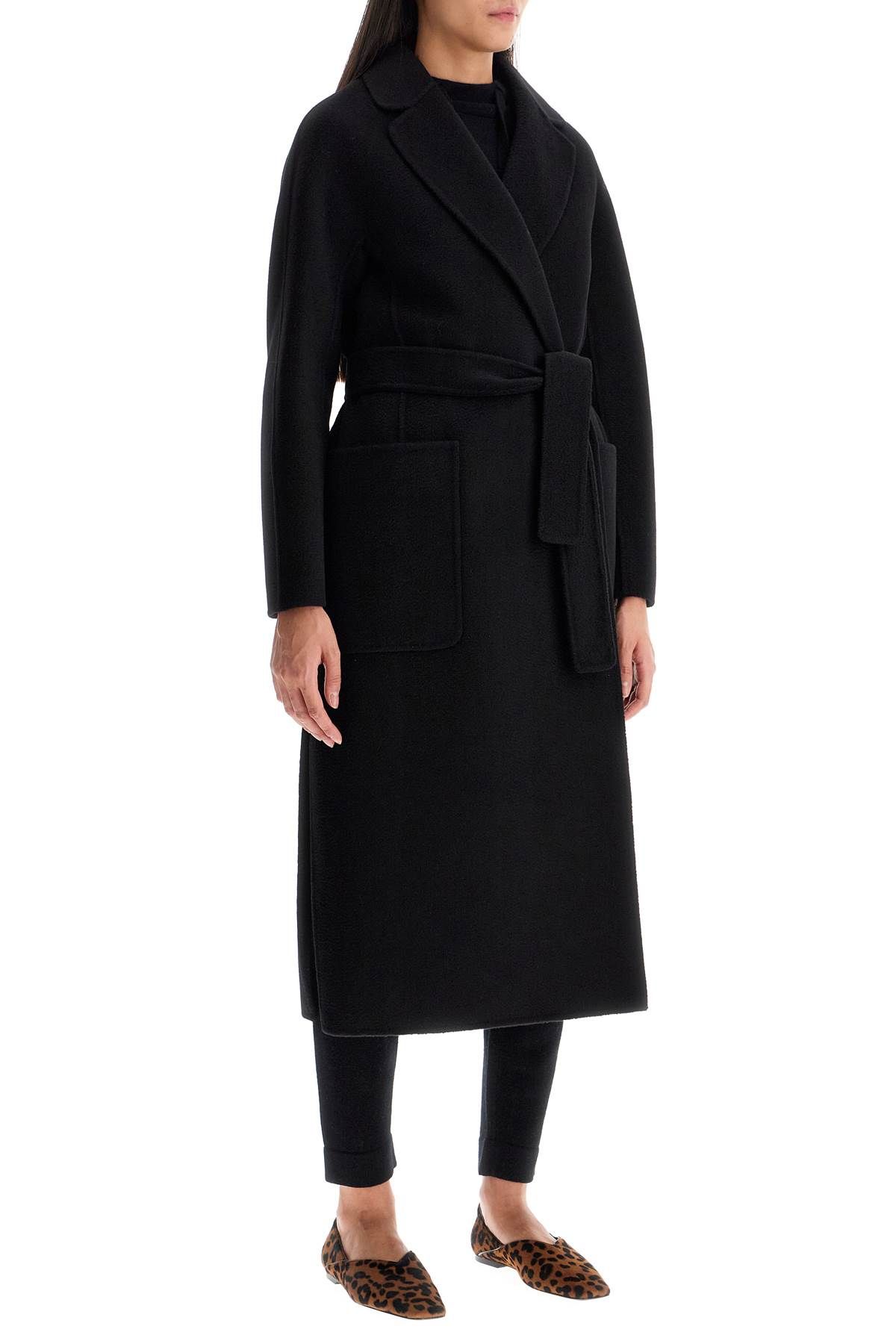 Shop 's Max Mara 'amore' Robe Coat In Black