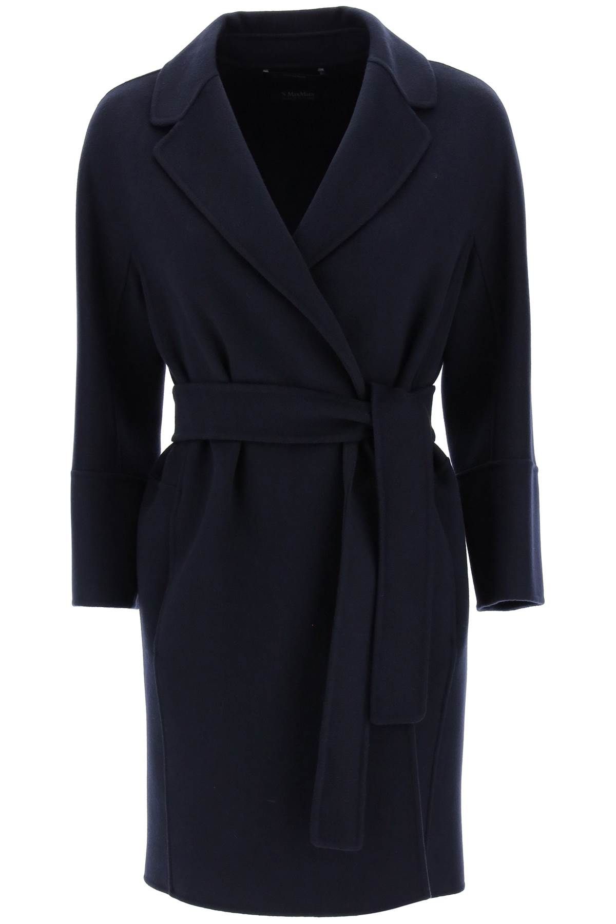 Shop 's Max Mara Arona Midi Wool Coat In Blue