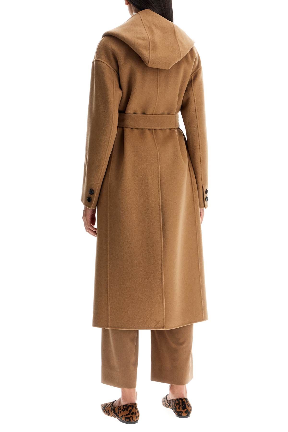 Shop 's Max Mara Hooded Coat With Fairy In Beige