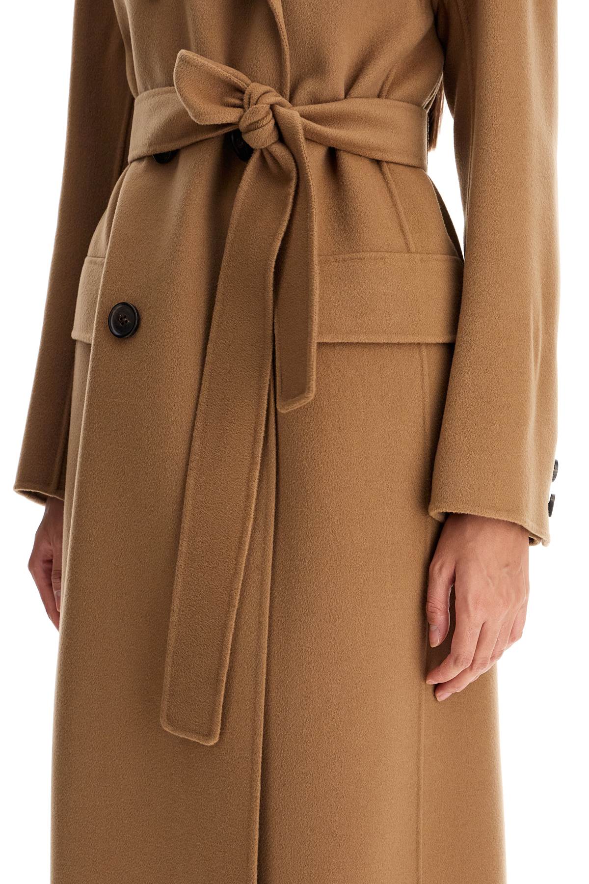 Shop 's Max Mara Hooded Coat With Fairy In Beige