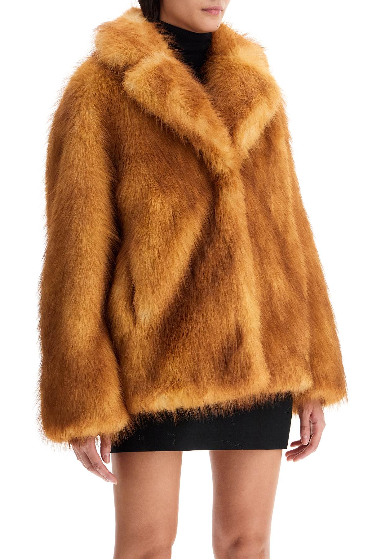 STAND STUDIO SHORT JANICE COAT IN FAUX FUR 