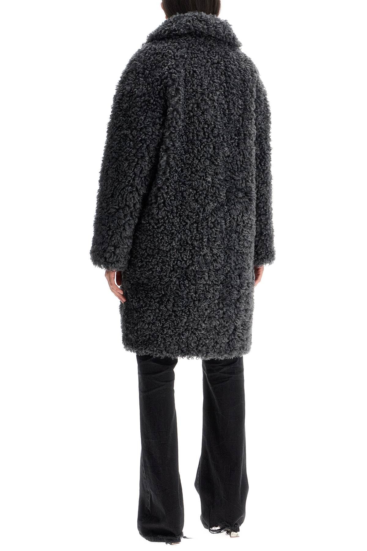 Shop Stand Studio Camille Cocoon Coat In Grey