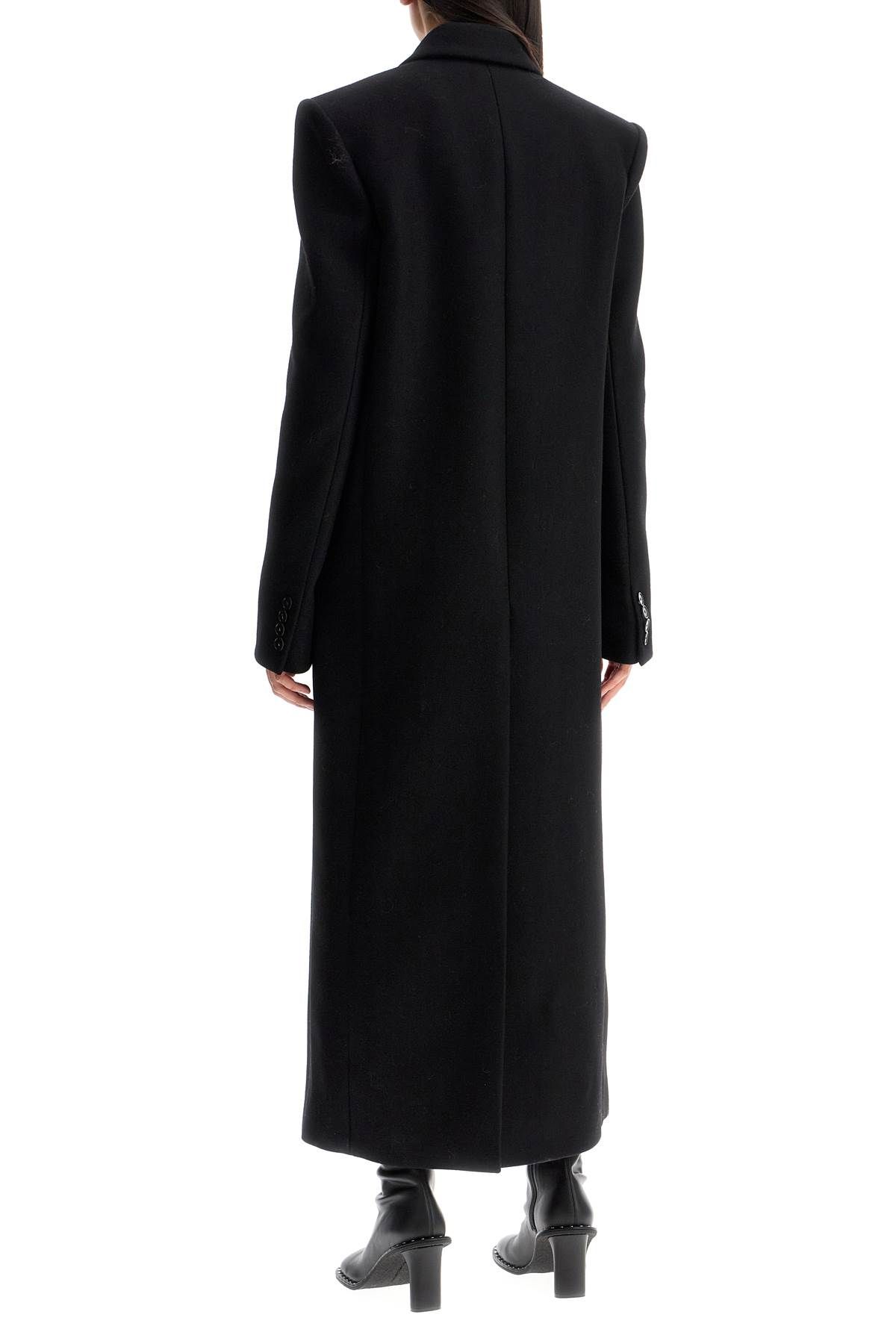 Shop Stella Mccartney Long Double-breasted Coat In Black