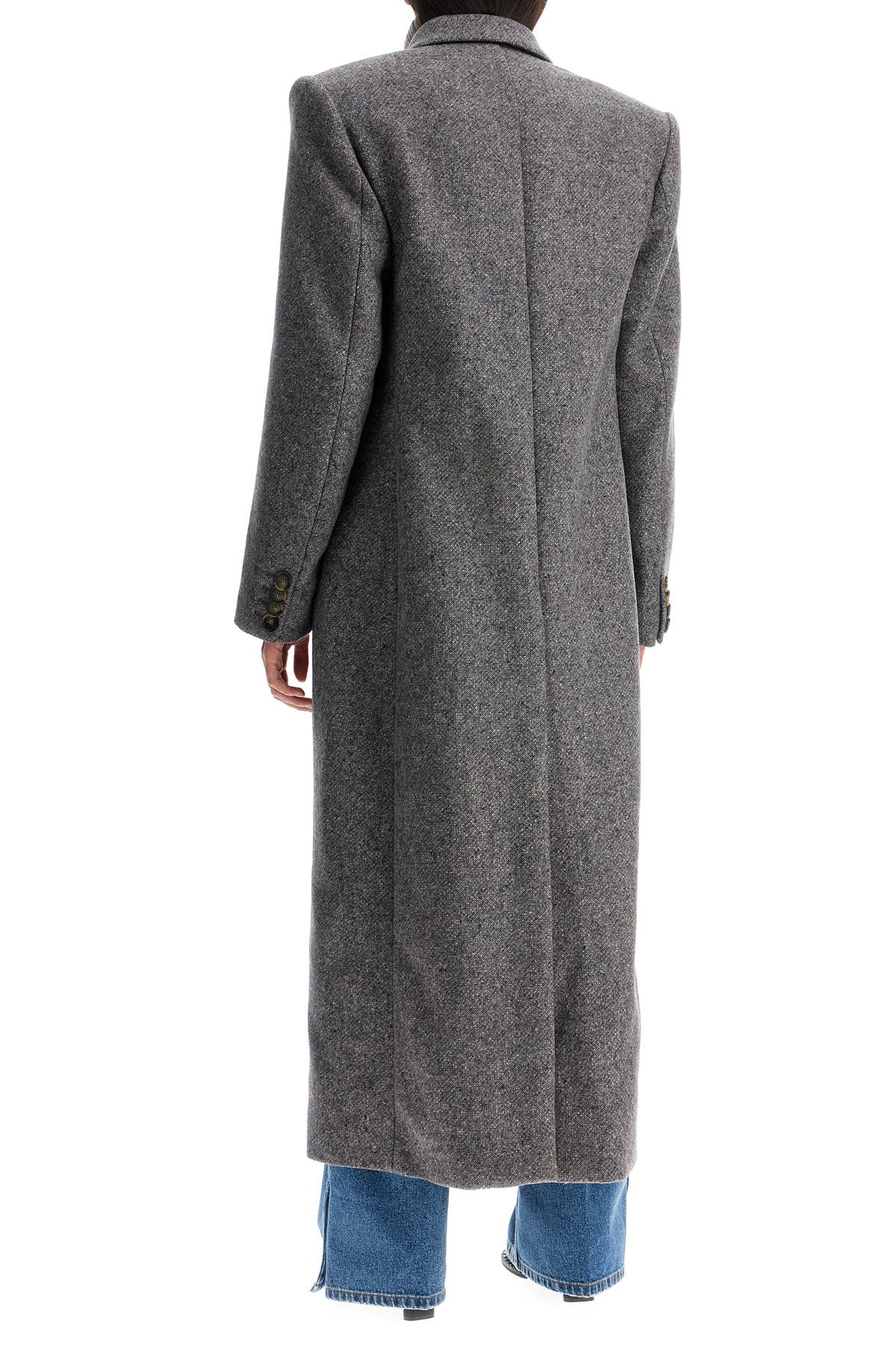 Shop Stella Mccartney Maxi Tweed Coat In In Grey