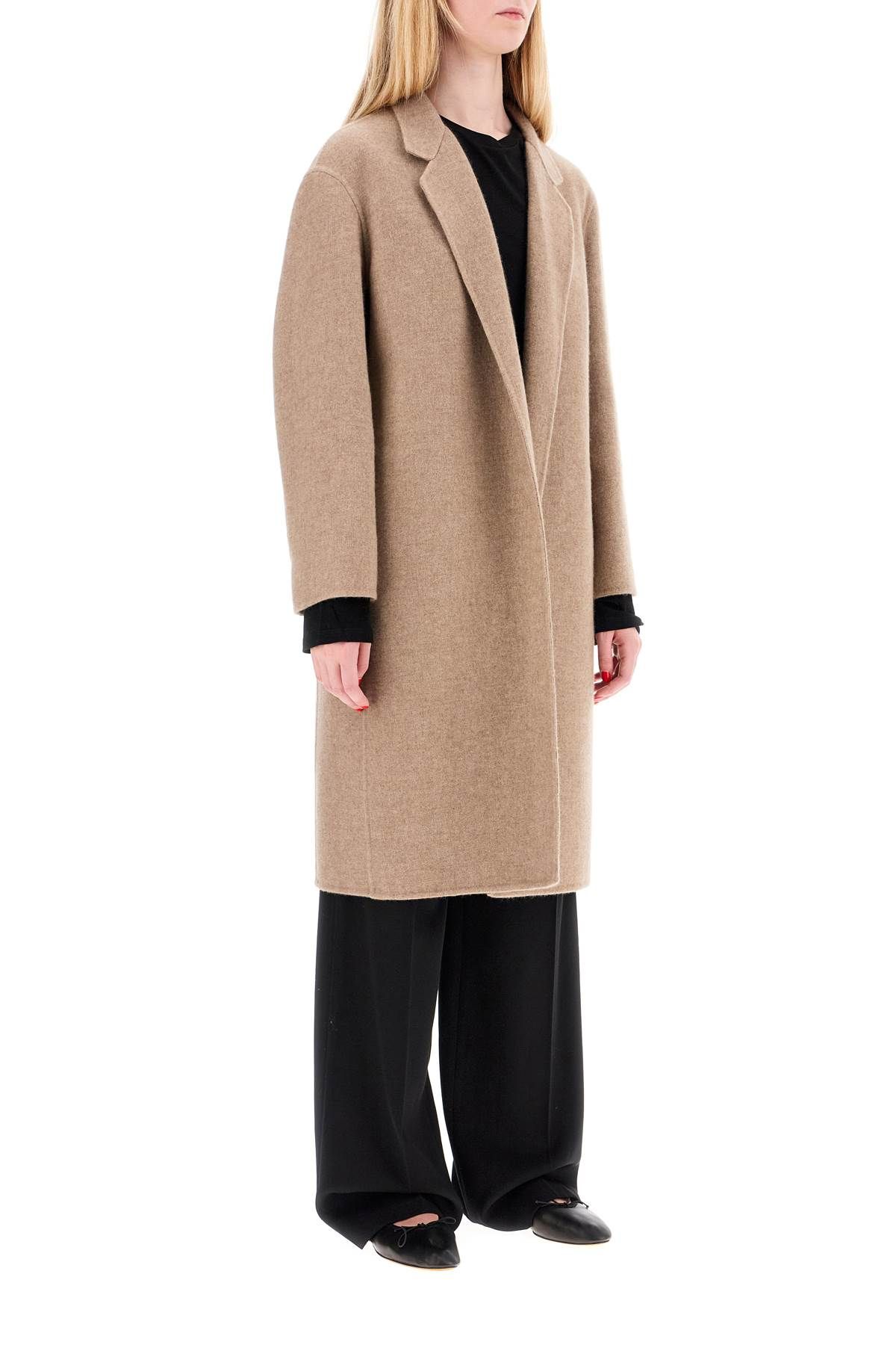 Shop The Row Open Coat Fedra In Beige