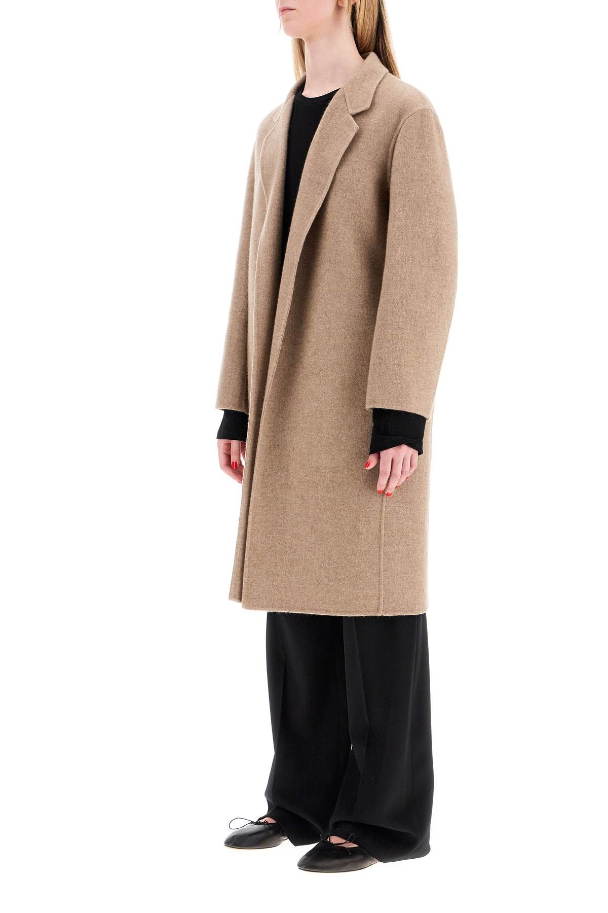 Shop The Row Open Coat Fedra In Beige