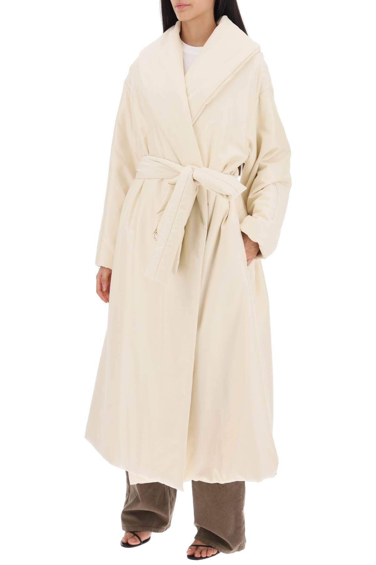 Shop The Row Francine Padded Coat In Beige