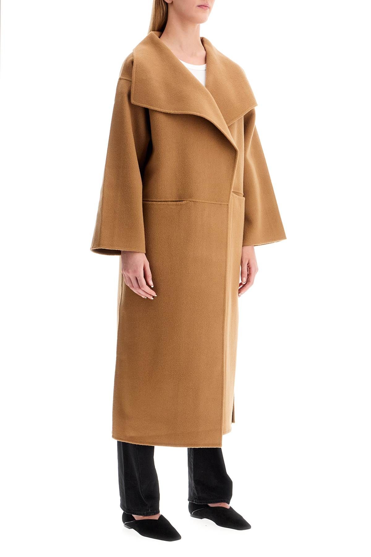 Shop Totême Signature Wool-cashmere Coat In Beige