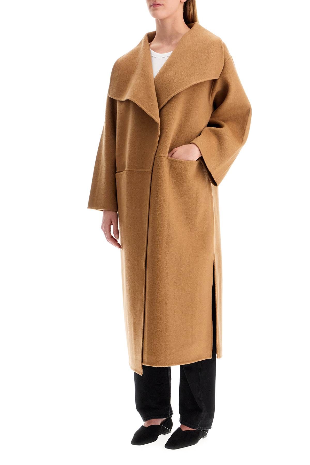 Shop Totême Signature Wool-cashmere Coat In Beige