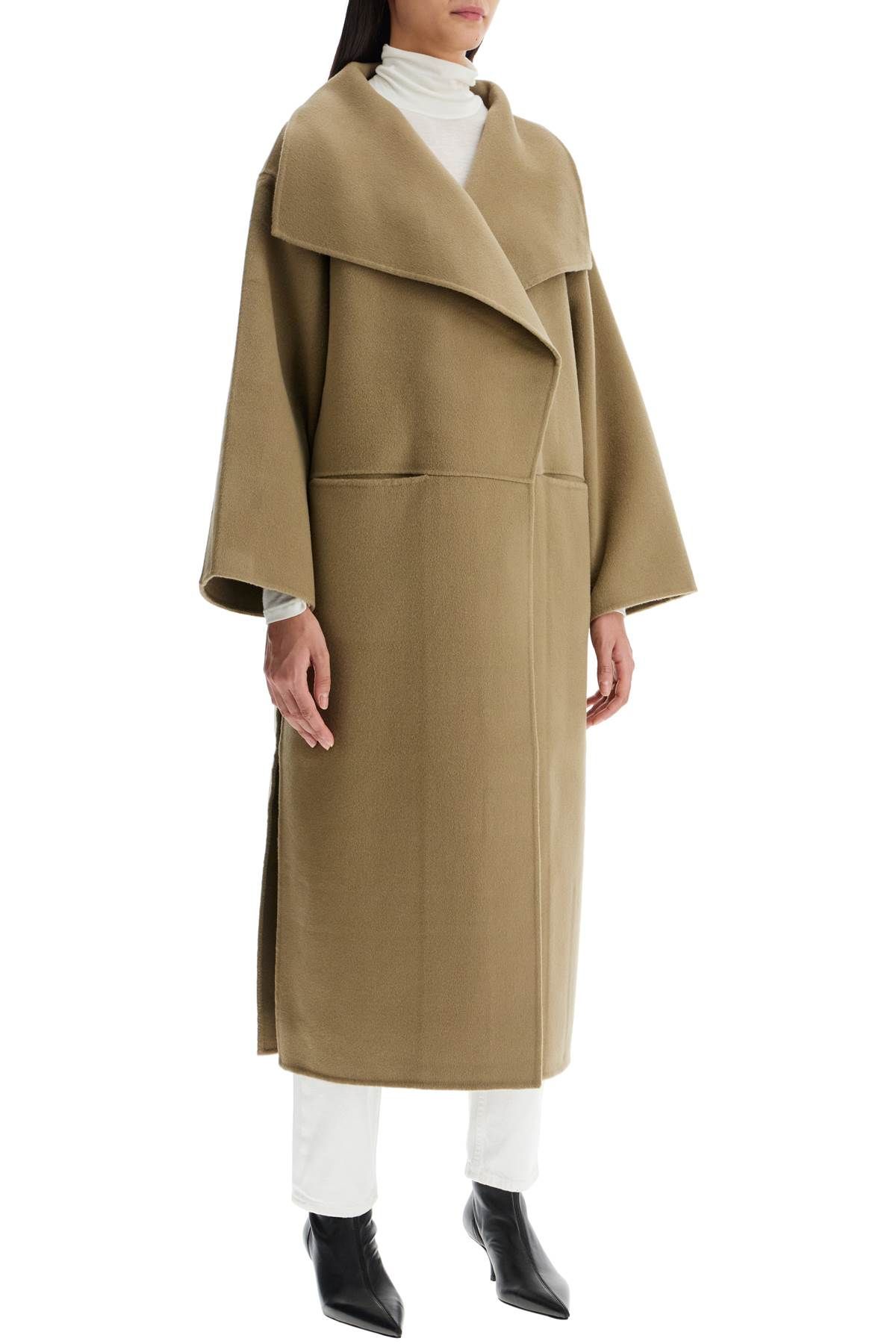 Shop Totême Signature Wool-cashmere Coat In Beige