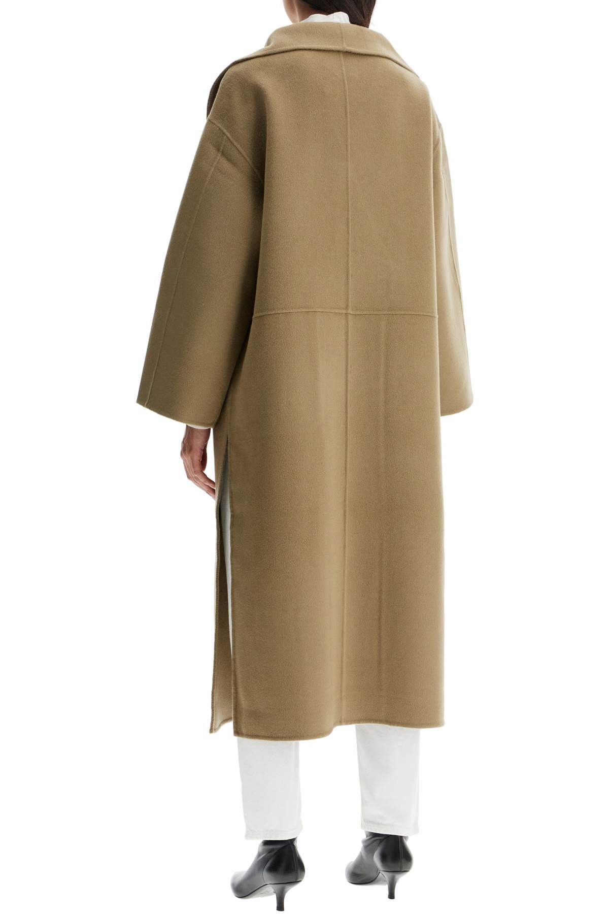 Shop Totême Signature Wool-cashmere Coat In Beige