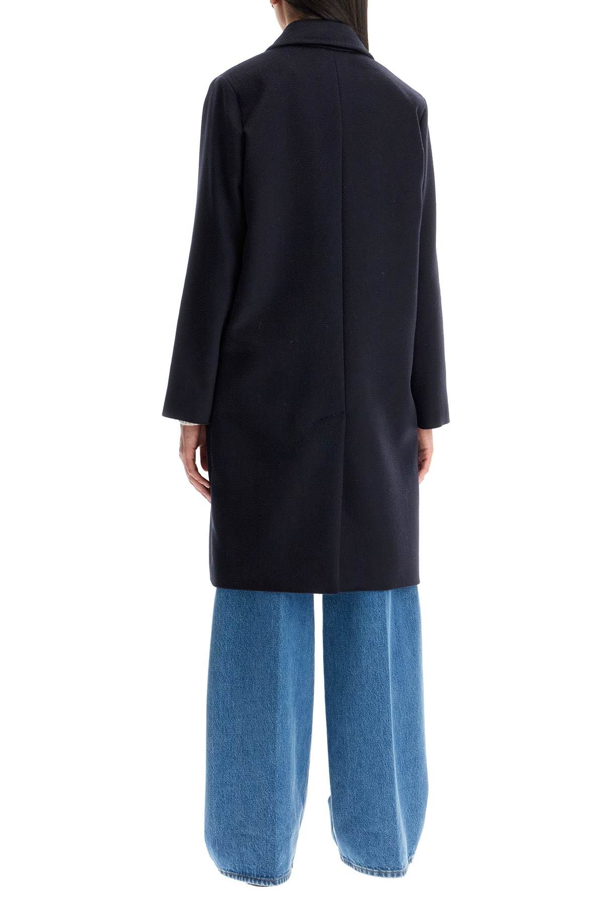 Shop Weekend Max Mara Zum Double-breasted Coat In Blue