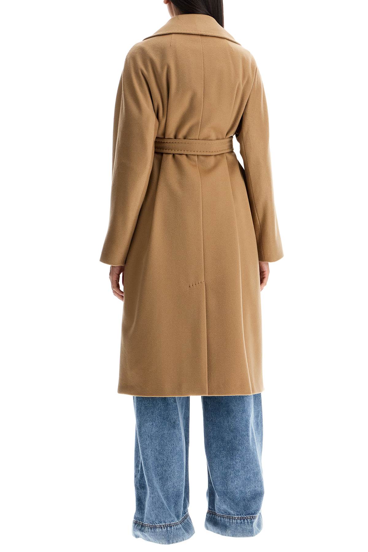 Shop Weekend Max Mara Cashmere Long Coat In Beige