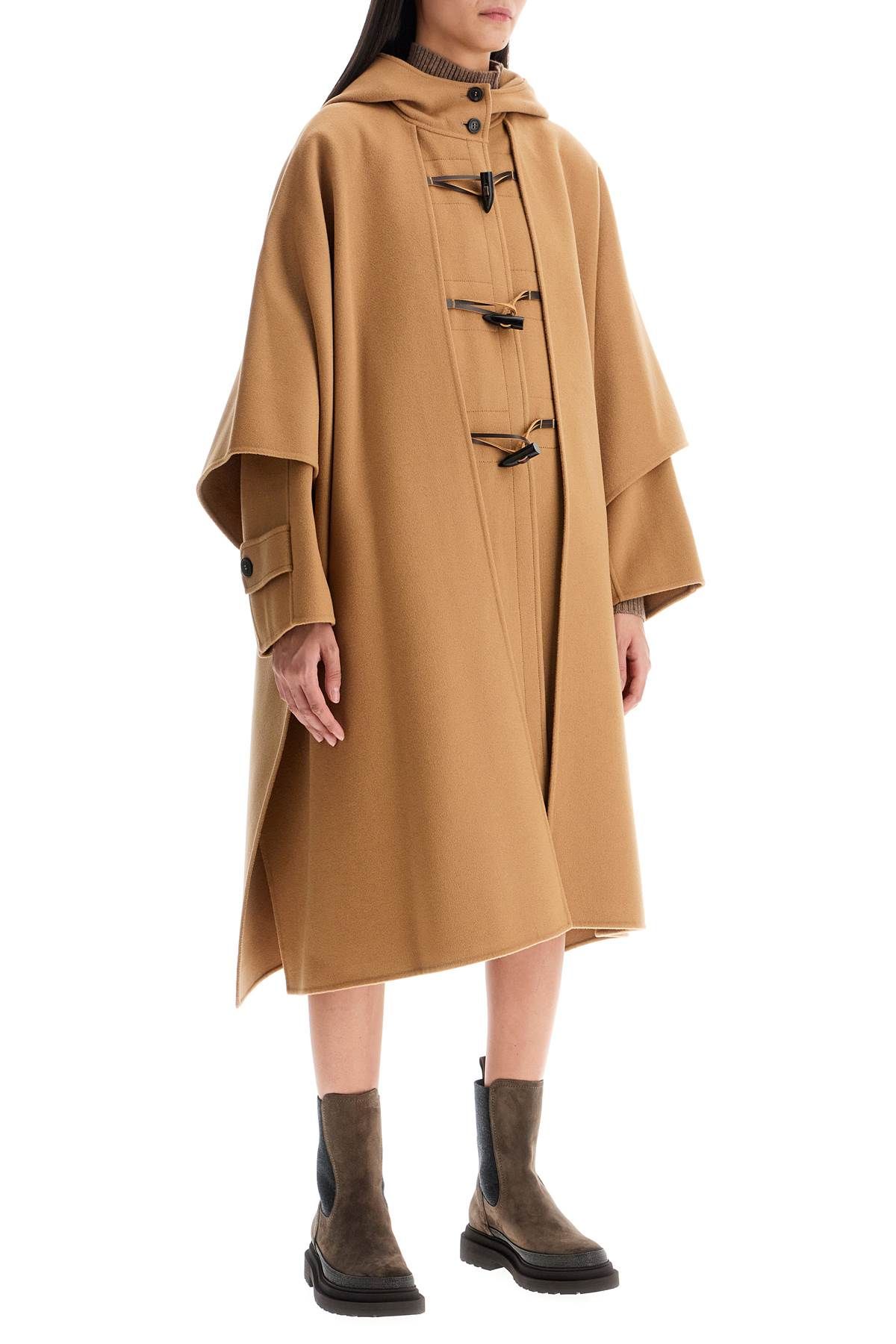 Shop Weekend Max Mara 'nico' Cape Coat In Beige