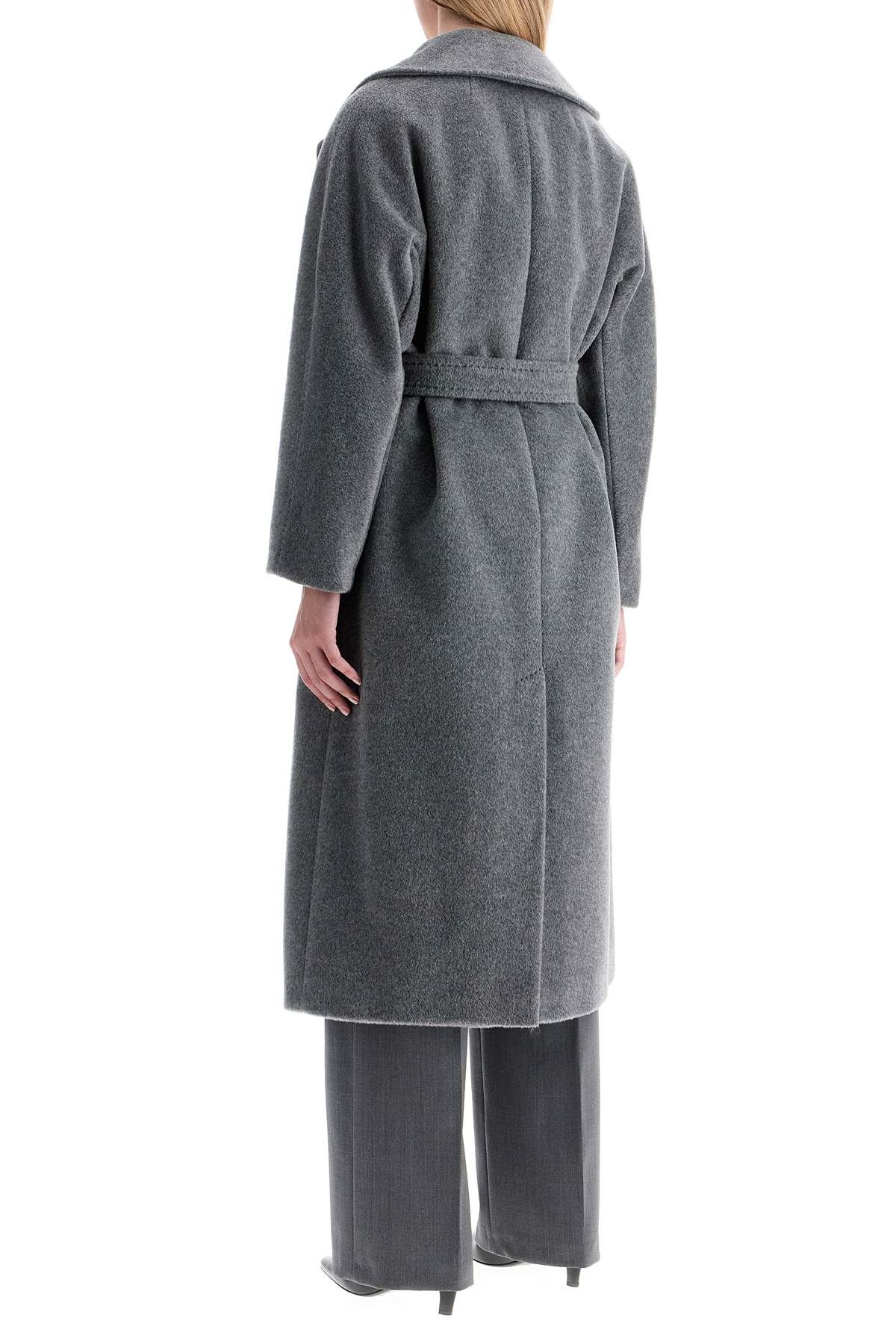 Shop Weekend Max Mara Alpaca And Mohair Robe Coat In Grey