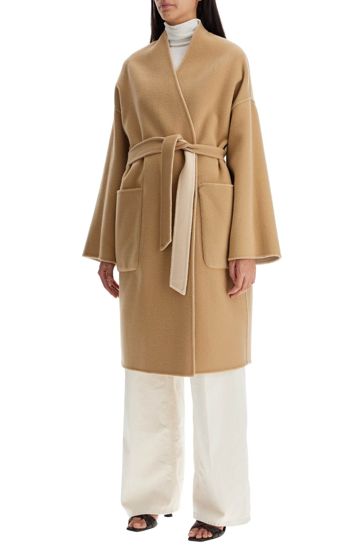 Shop Weekend Max Mara Reversible Georgia Coat In Beige