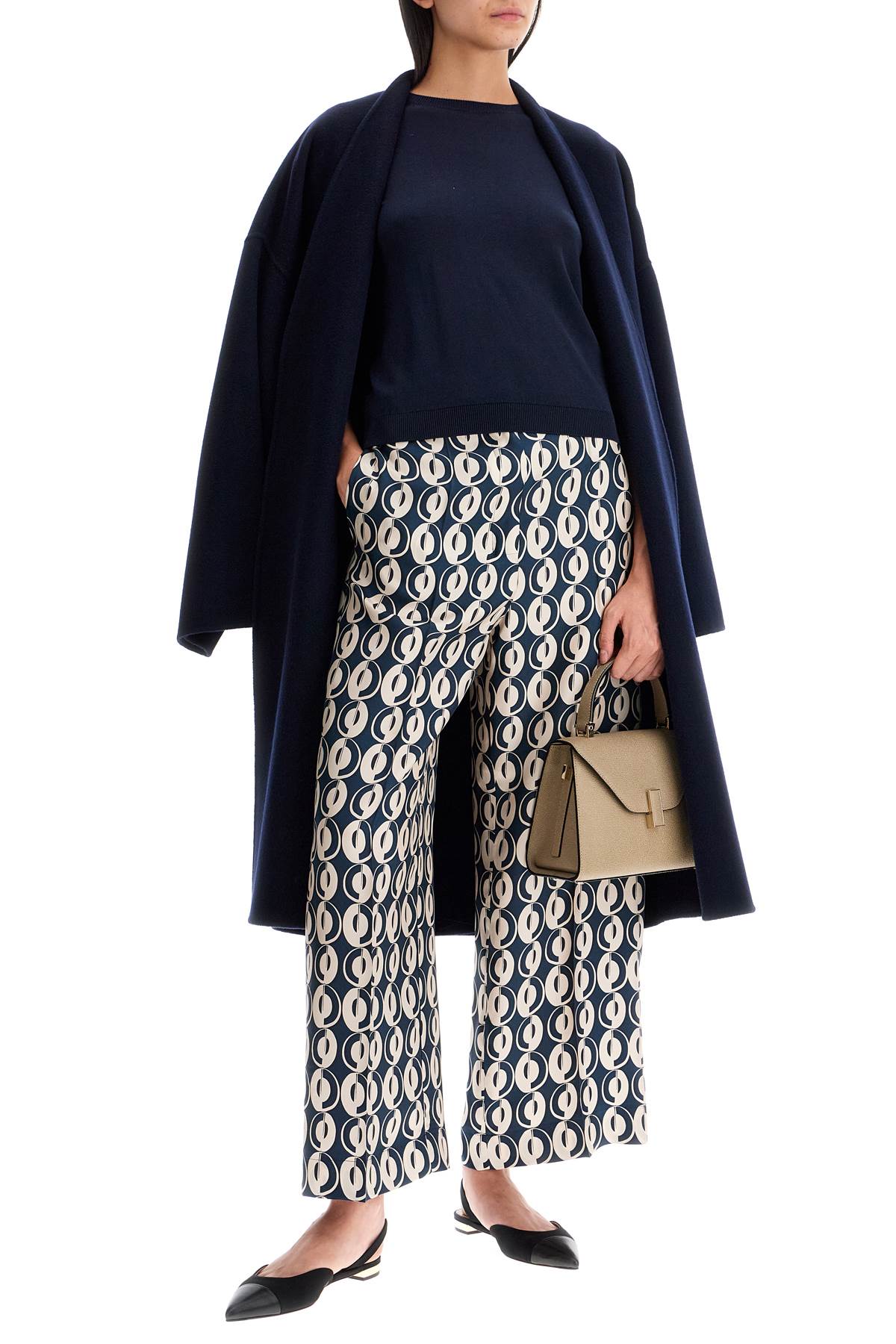 Shop Weekend Max Mara Eris Midi Wrap Coat With Robe In Blue