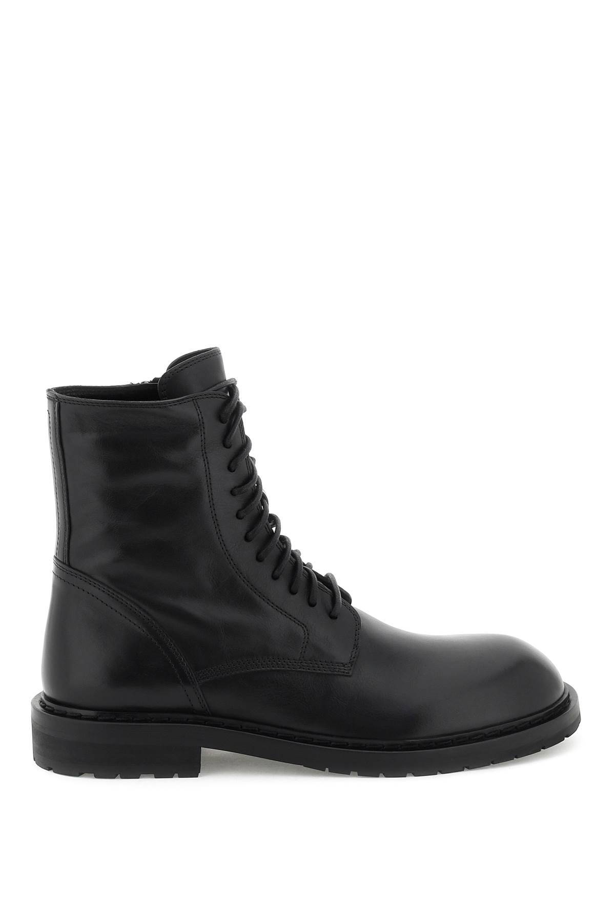 Ann Demeulemeester 'danny' Combat Boots In Black