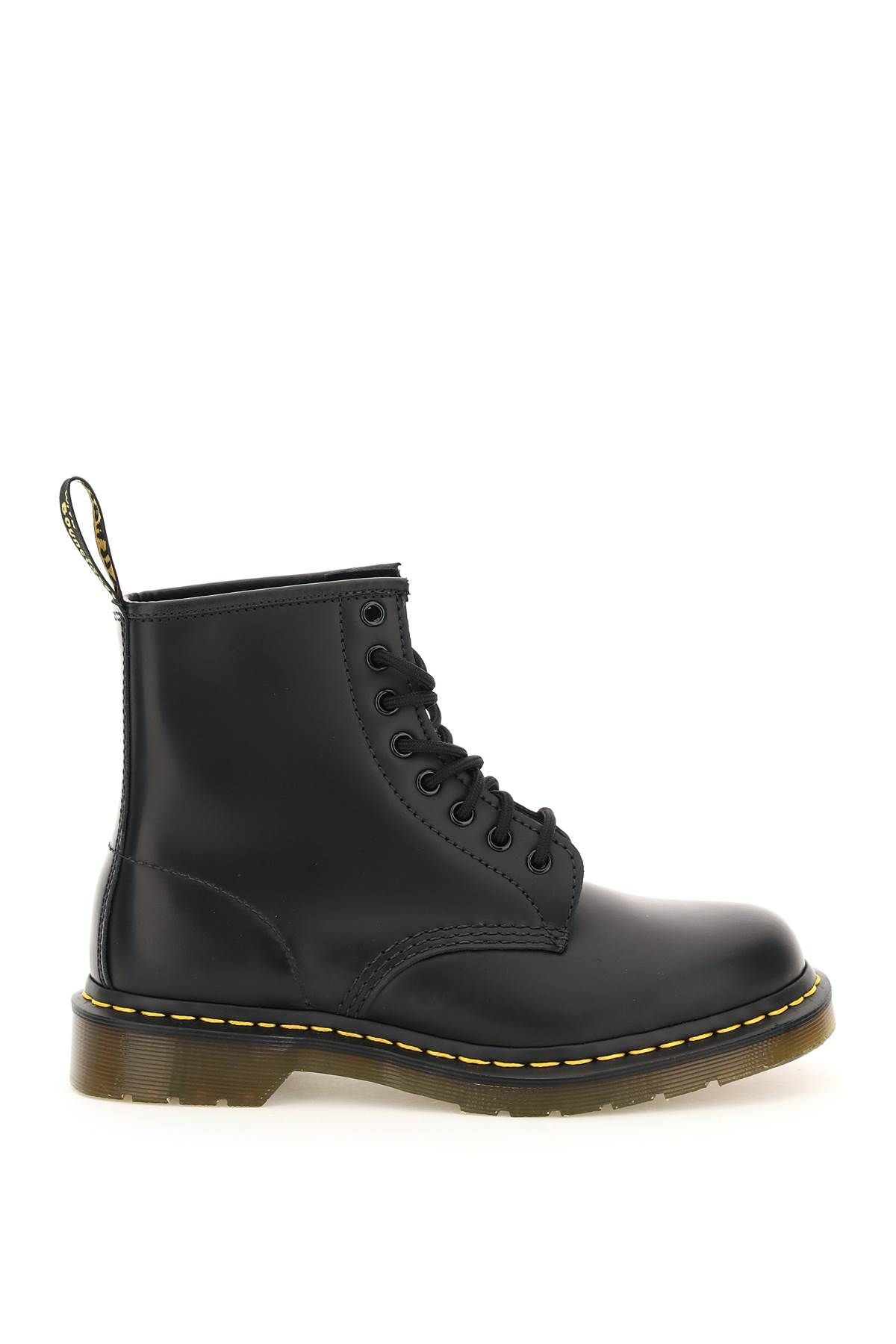 Shop Dr. Martens' 1460 Smooth Lace-up Combat Boots In Black