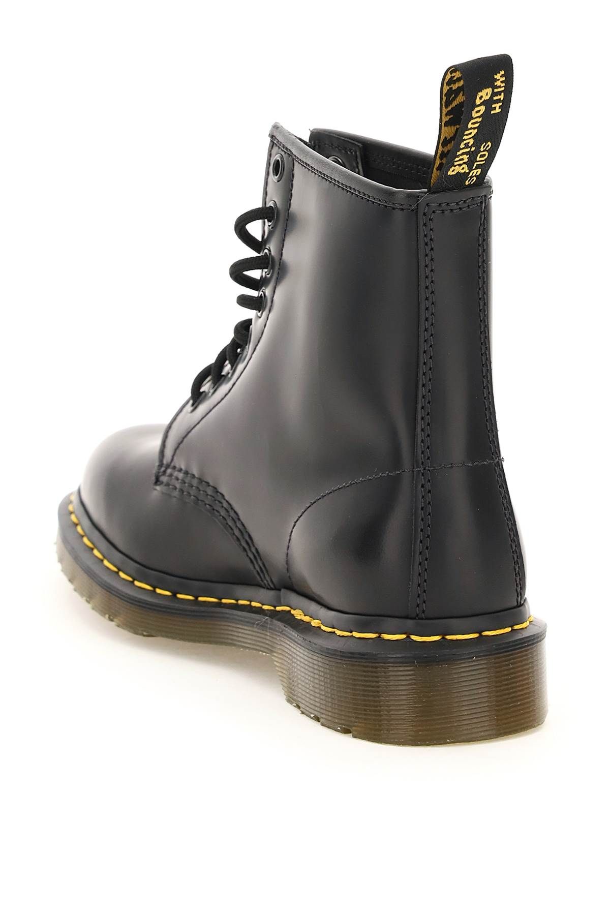 Shop Dr. Martens' 1460 Smooth Lace-up Combat Boots In Black