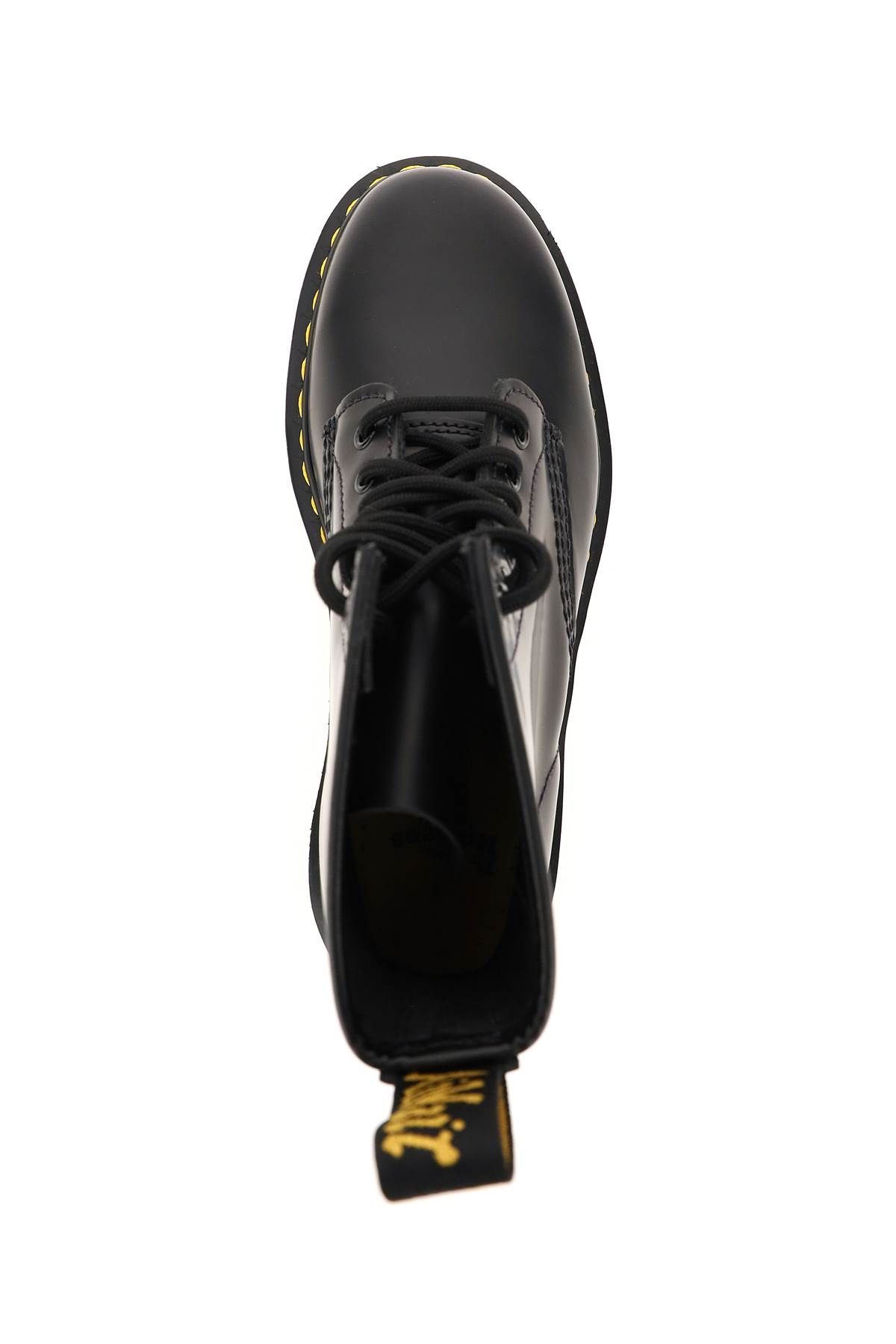 Shop Dr. Martens' 1460 Smooth Lace-up Combat Boots In Black