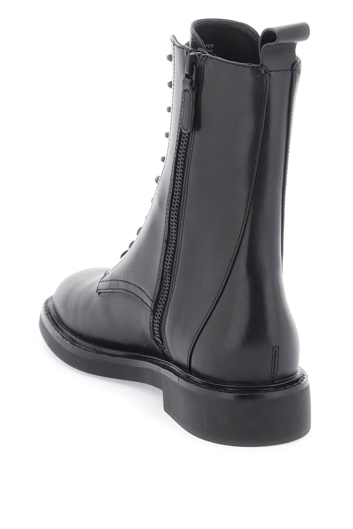 Shop Tory Burch Double T Combat Boots In Black