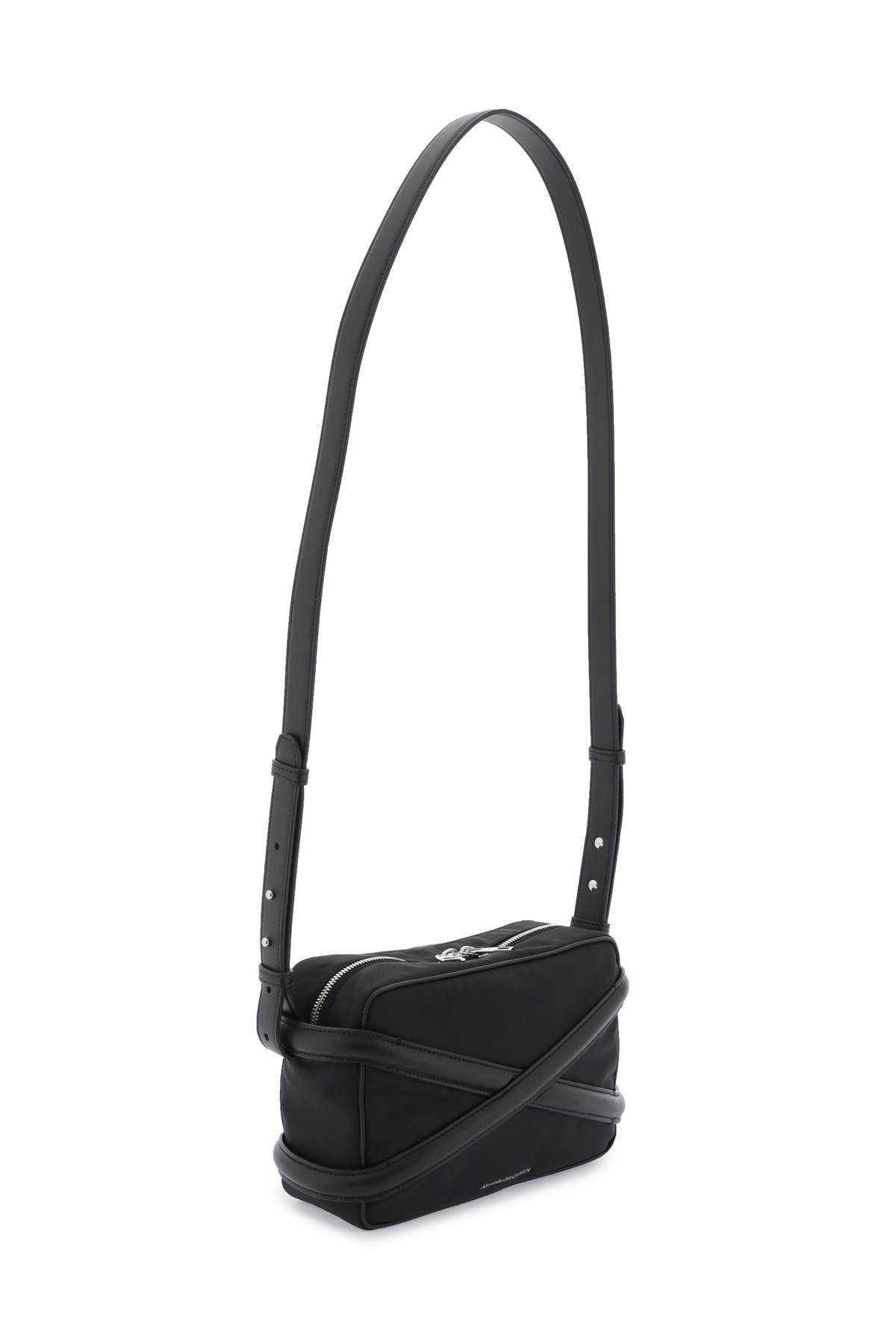 Shop Alexander Mcqueen Harness Camera Bag In Black