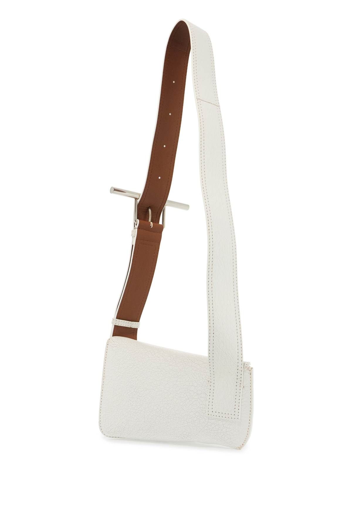 Shop Alexander Mcqueen Craquelã© Sling Shoulder In White