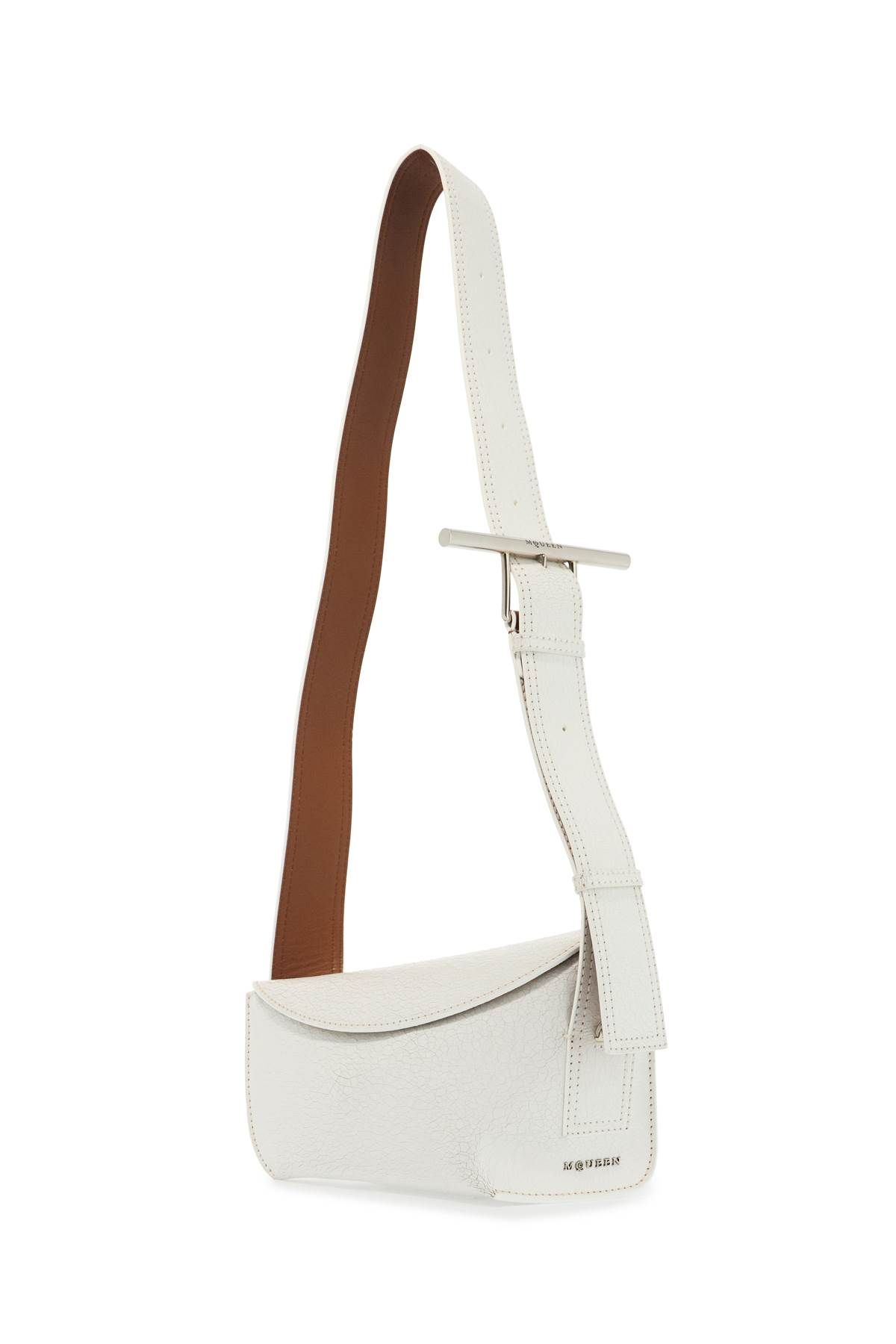 Shop Alexander Mcqueen Craquelã© Sling Shoulder In White