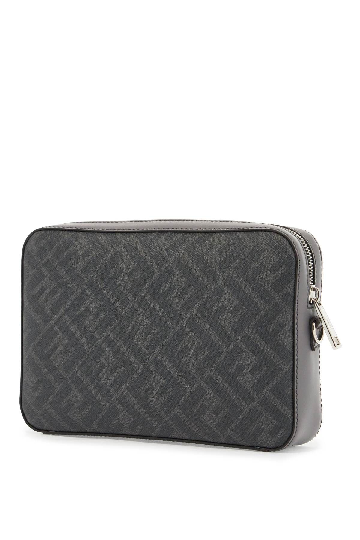 Shop Fendi Diagonal Camera Bag In Neutro