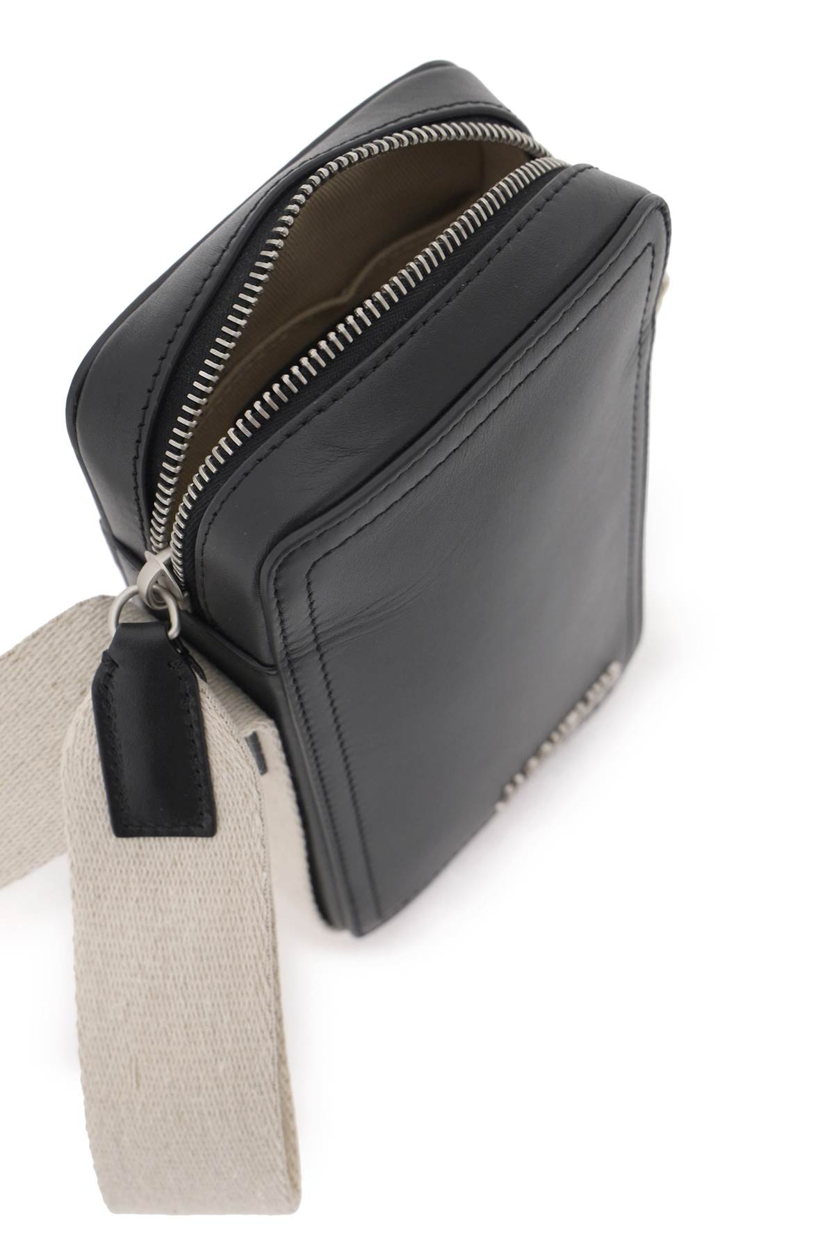 Shop Jacquemus Le Cuerda Vertical Crossbody Bag In Black