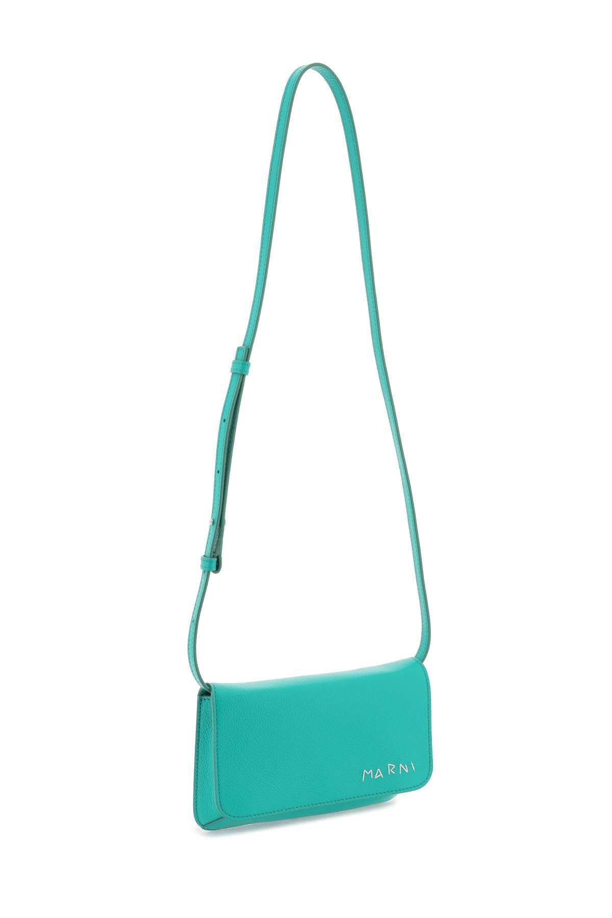 Shop Marni Flap Trunk Shoulder Bag With In Green