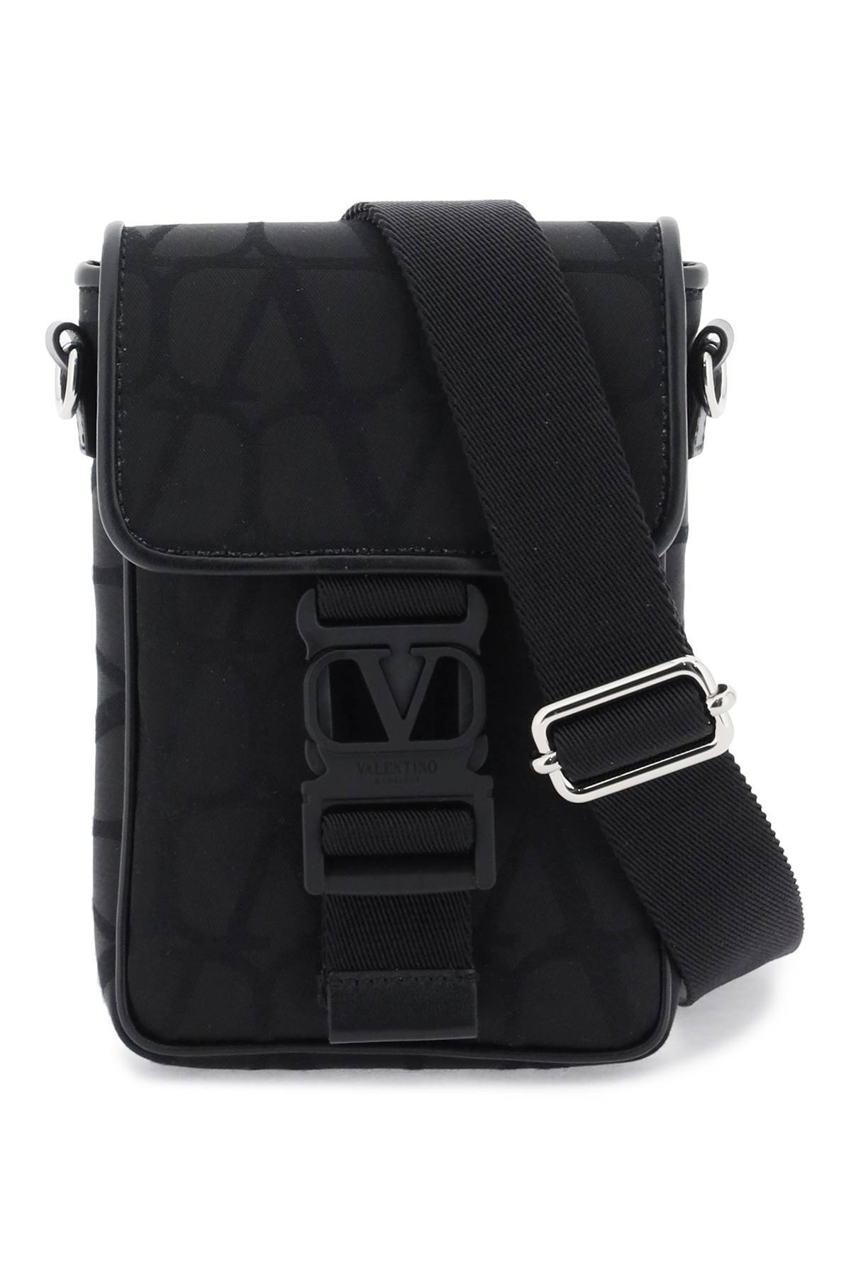 Shop Valentino Black Iconographe Mini Crossbody Bag