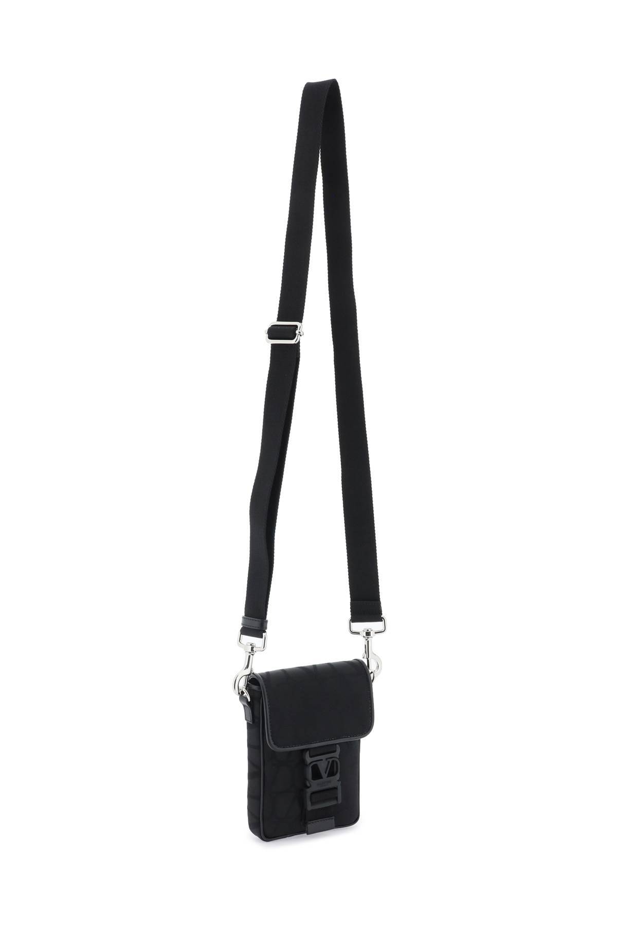 Shop Valentino Black Iconographe Mini Crossbody Bag