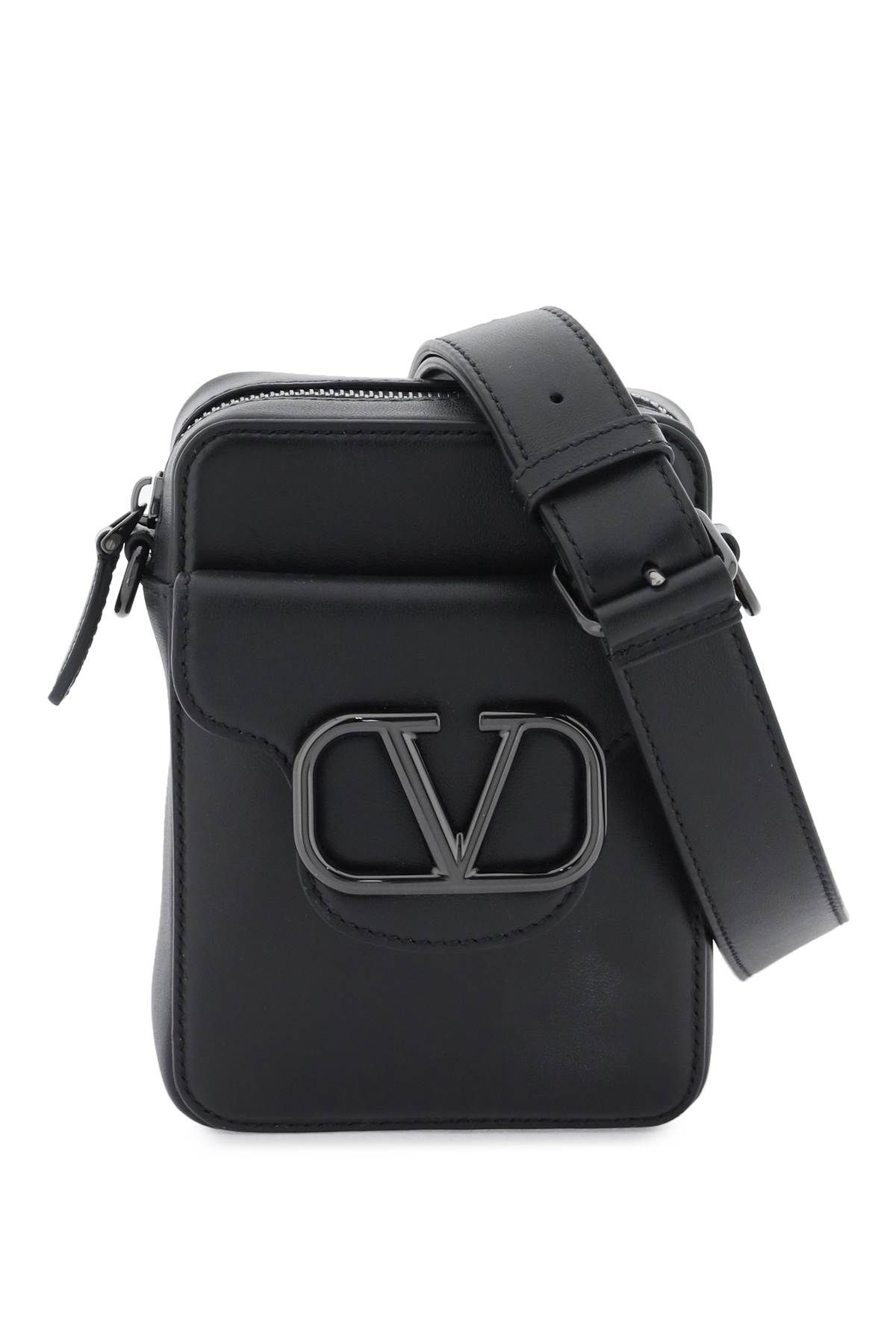 Shop Valentino Locò Mini Crossbody Bag In Black