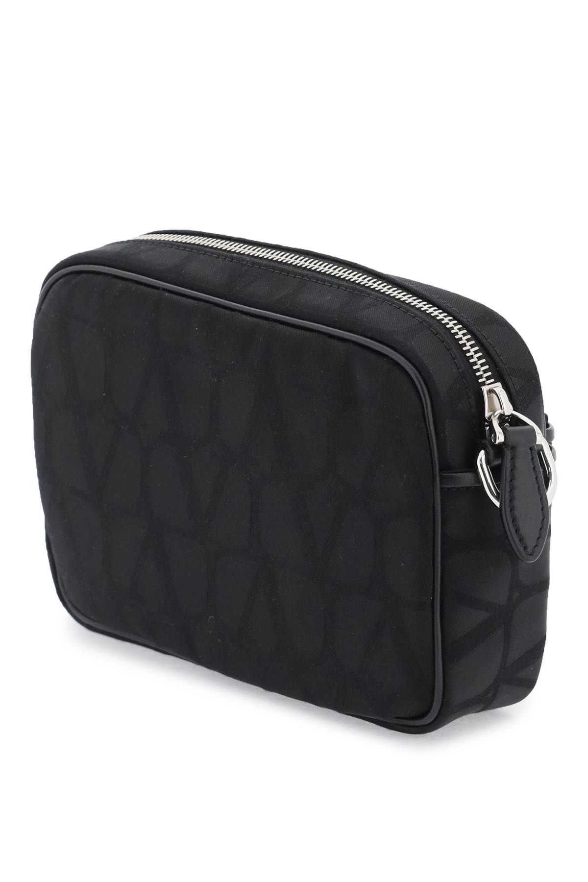 Shop Valentino Black Iconographe Crossbody Bag