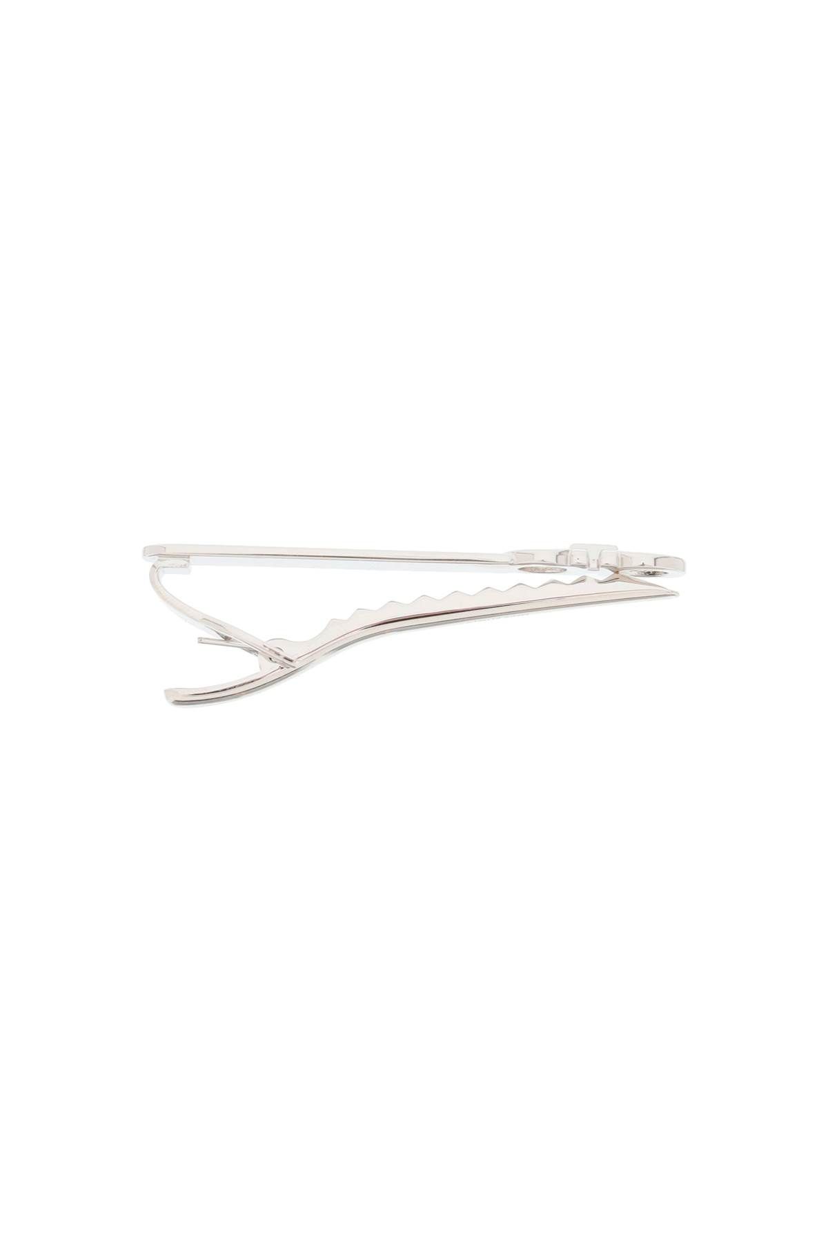 Ferragamo Gancini Tie Clip In Silver