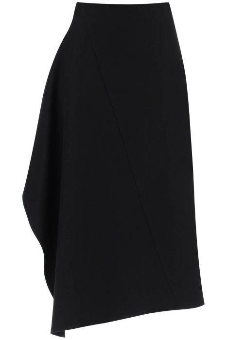 bottega veneta bias-cut asymmetrical midi skirt