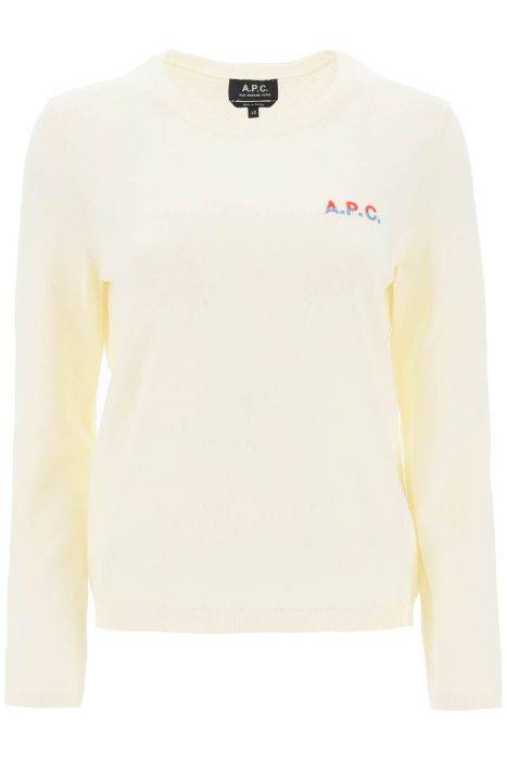 a.p.c. 'albane' crew-neck cotton sweater