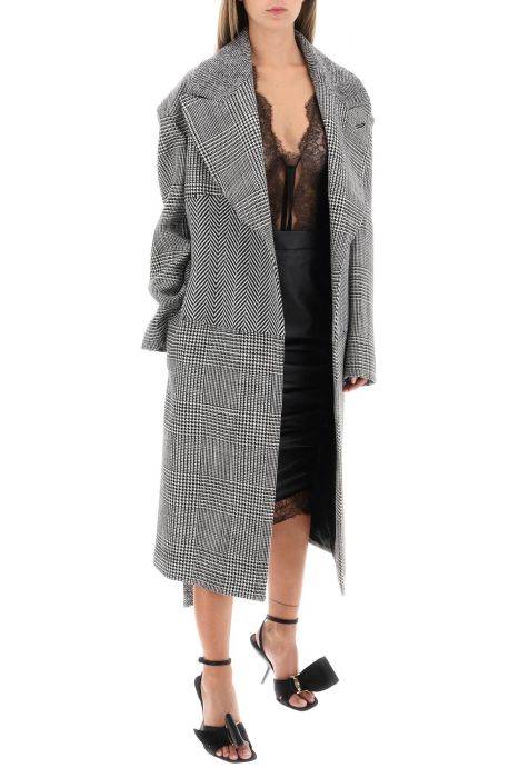 tom ford cappotto patchwork in cashmere